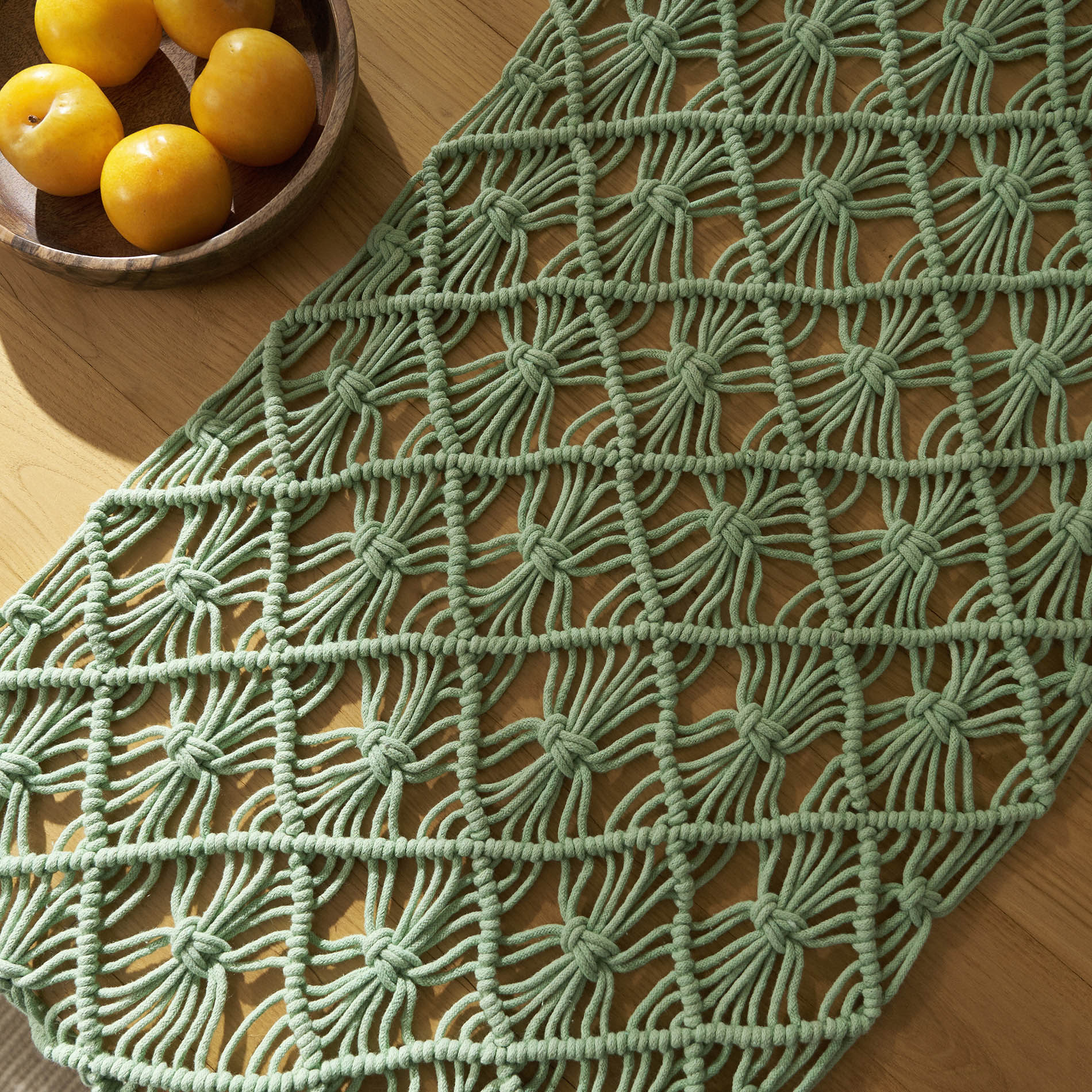 Runner 40x160cm Natural Fog Green 196