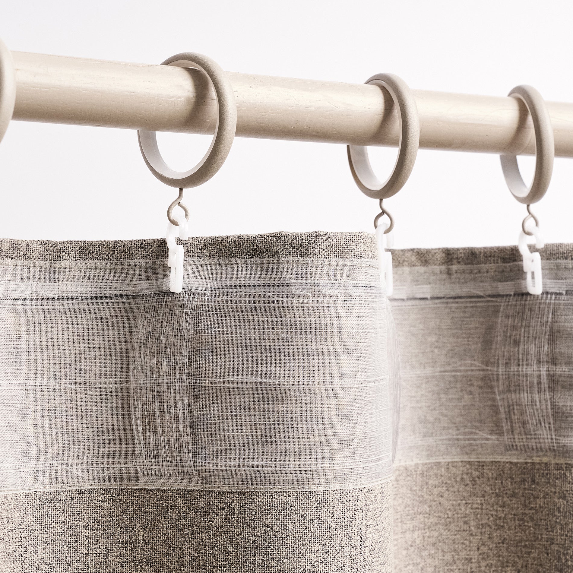Curtain with grommet 140x280cm Leaf Offwhite AW24 532/05