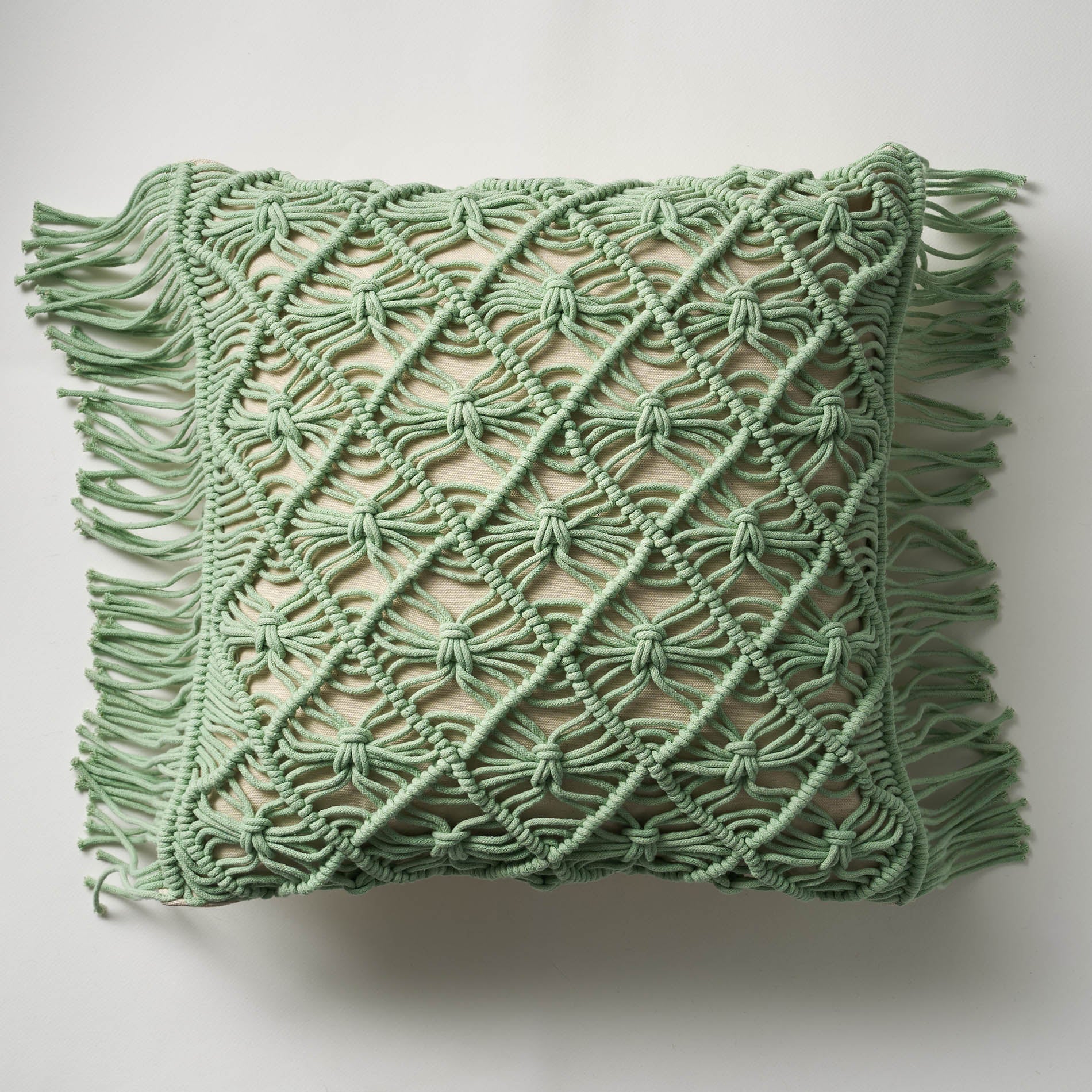 Μαξιλαροθήκη 43x43cm Natural Fog Green 196