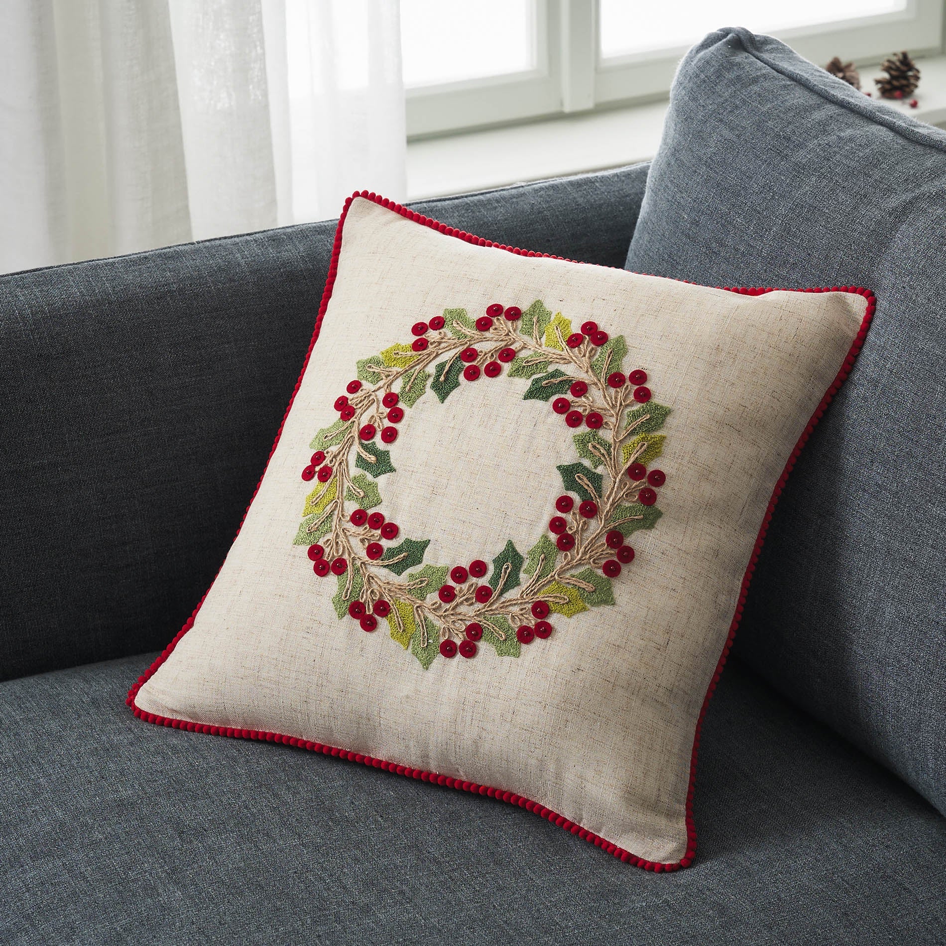 Μαξιλαροθήκη 43x43cm Xmas 357