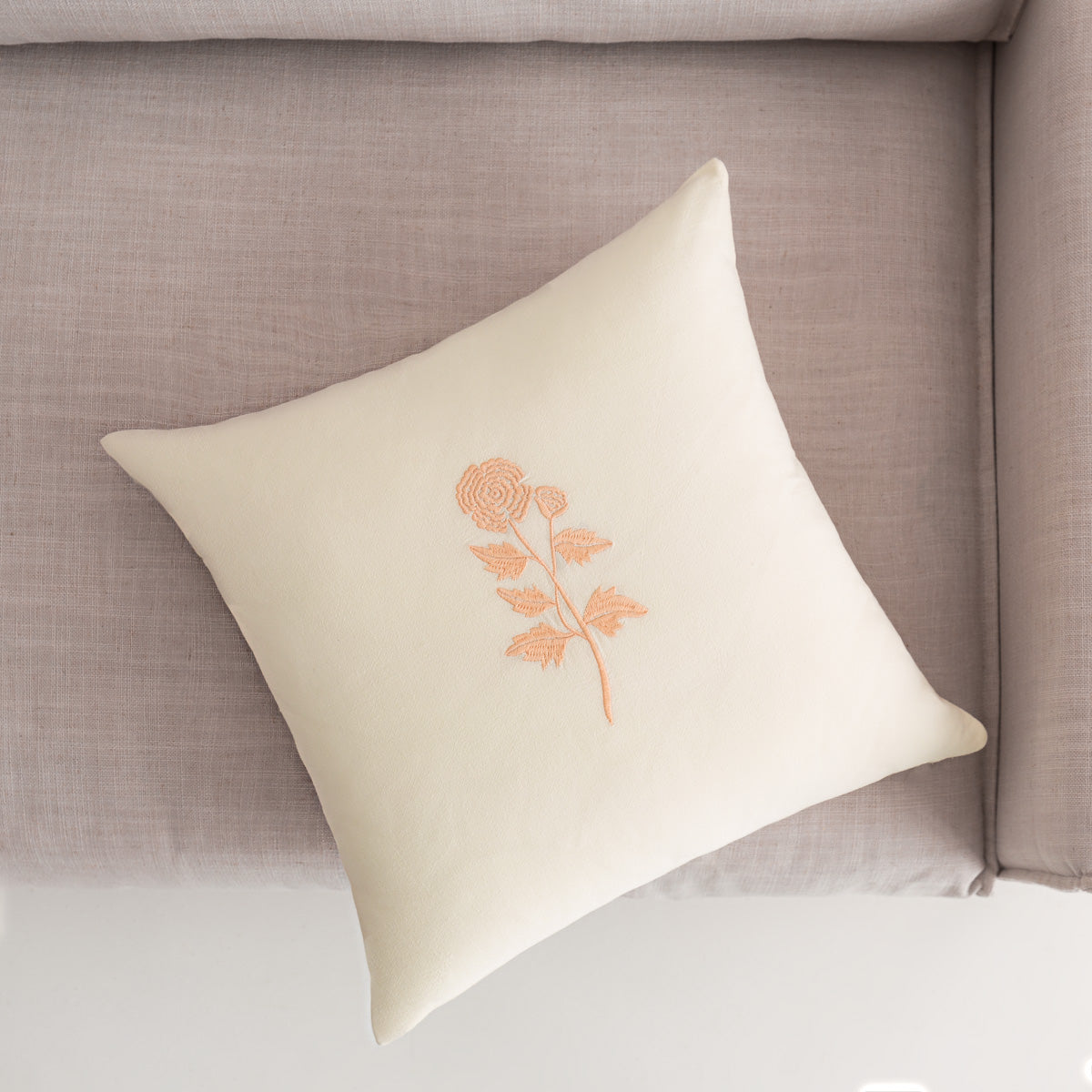 Μαξιλαροθήκη 43x43cm Yolanthe Vanilla 484/ 05