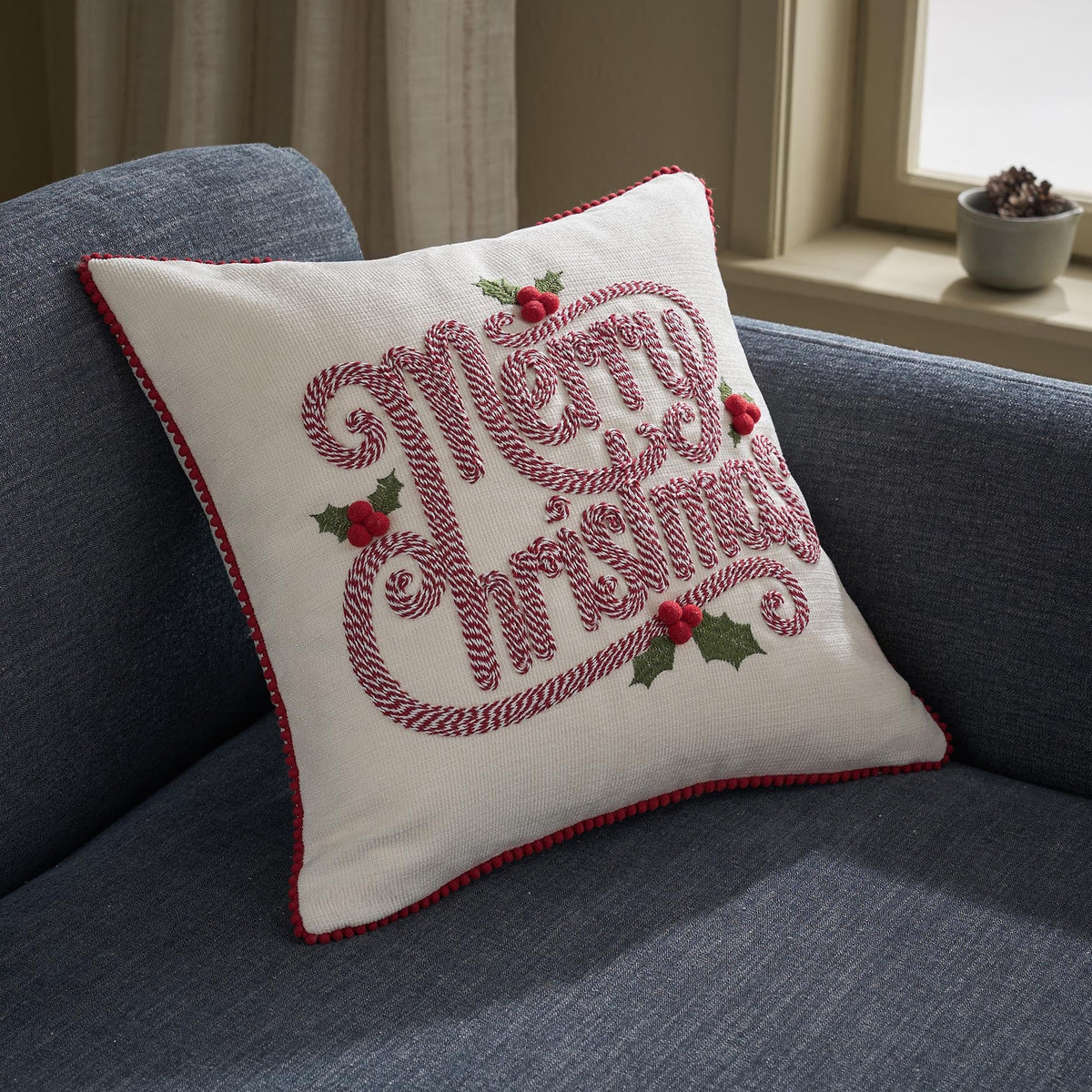 Μαξιλαροθήκη 43x43cm Xmas 907