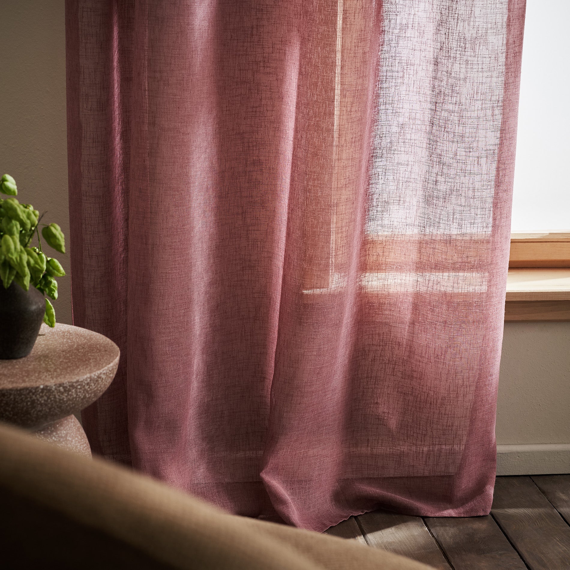 Curtain with studs 140x280cm Combe Tree Brown 502/08