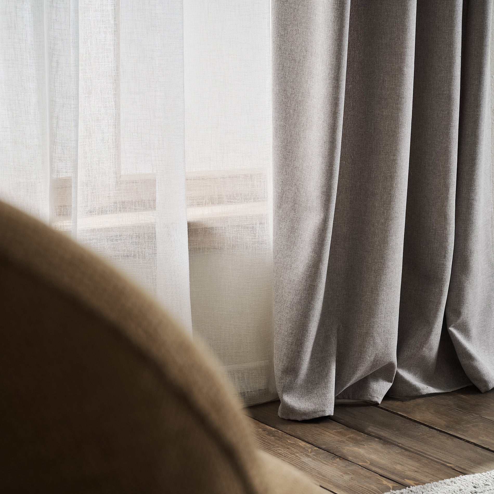 Curtain with studs 140x280cm Isolde Elephant Grey 460/15