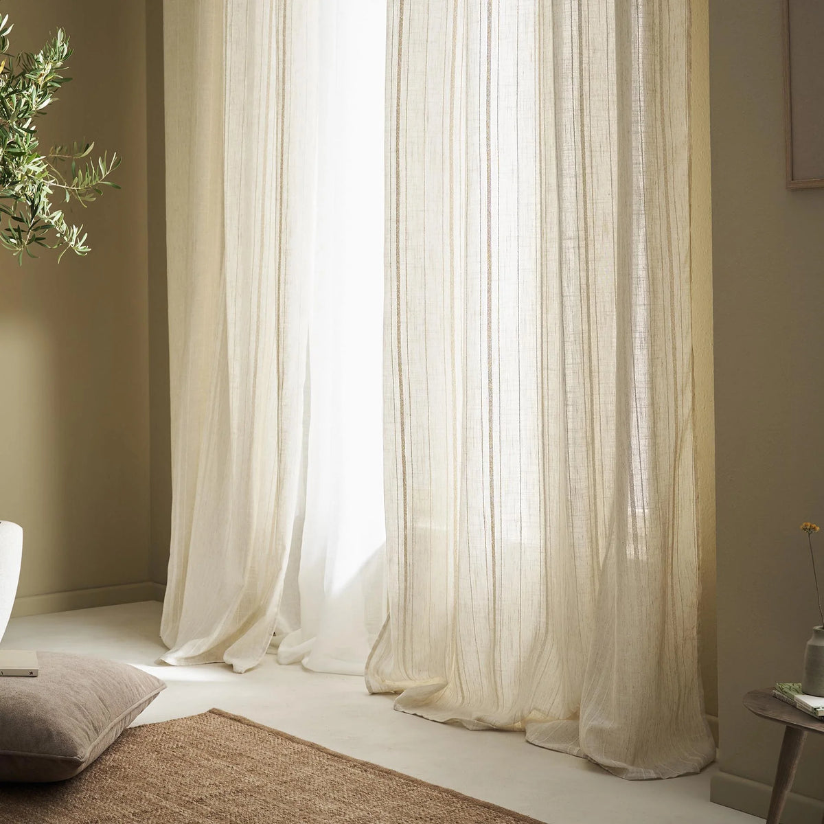 Κουρτίνα με σιρίτι Odelina Offwhite 103/05