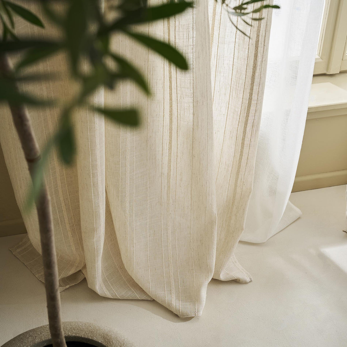 Κουρτίνα με σιρίτι Odelina Offwhite 103/05