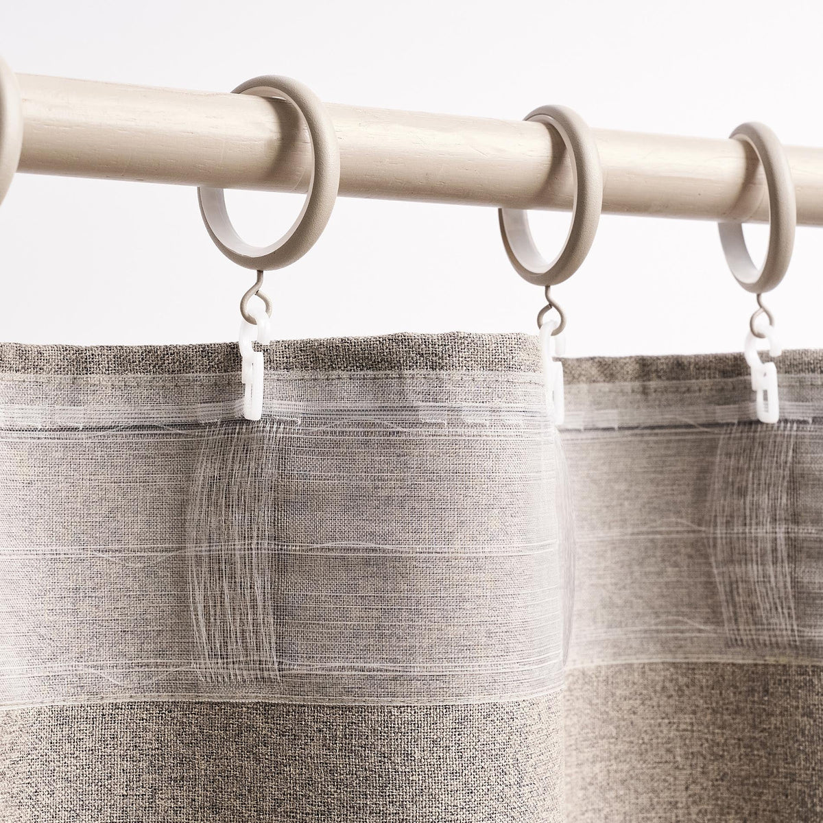 Κουρτίνα με σιρίτι Odelina Beige 103/06