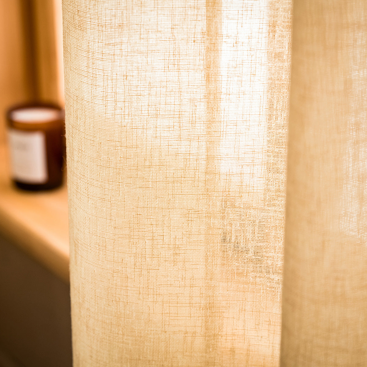 Curtain with studs 140x280cm Combe Gold Beige 502/04