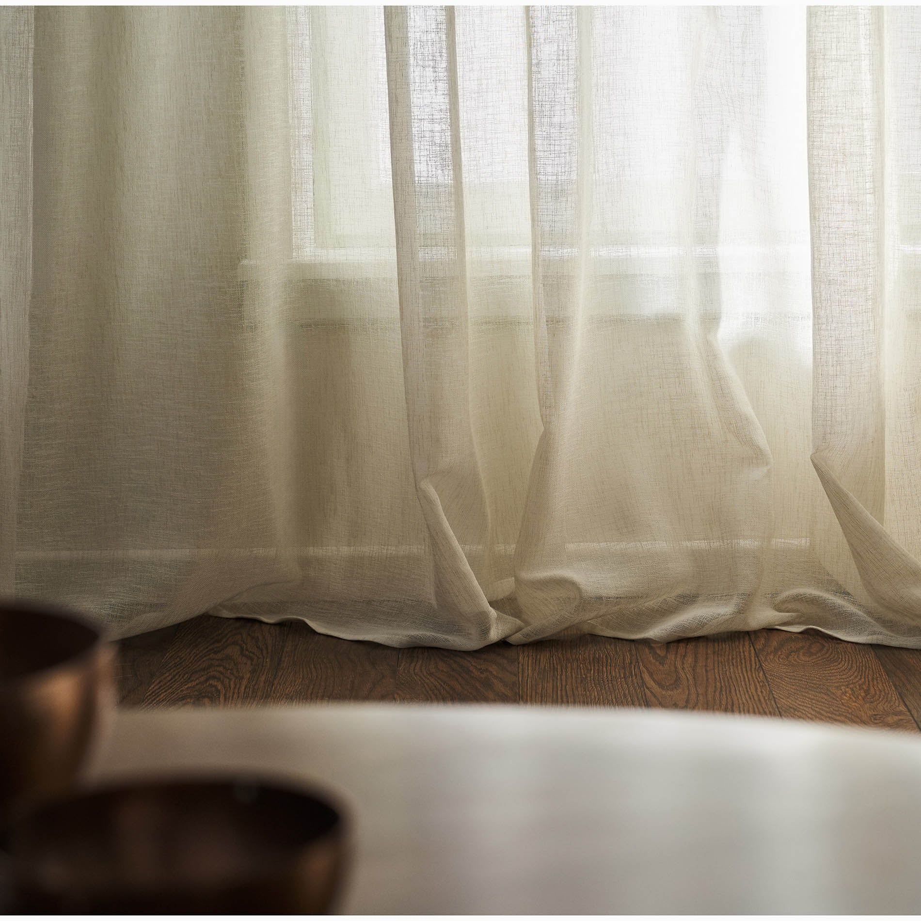 Combe Beige Curtain with Ribbon SS24 502/06