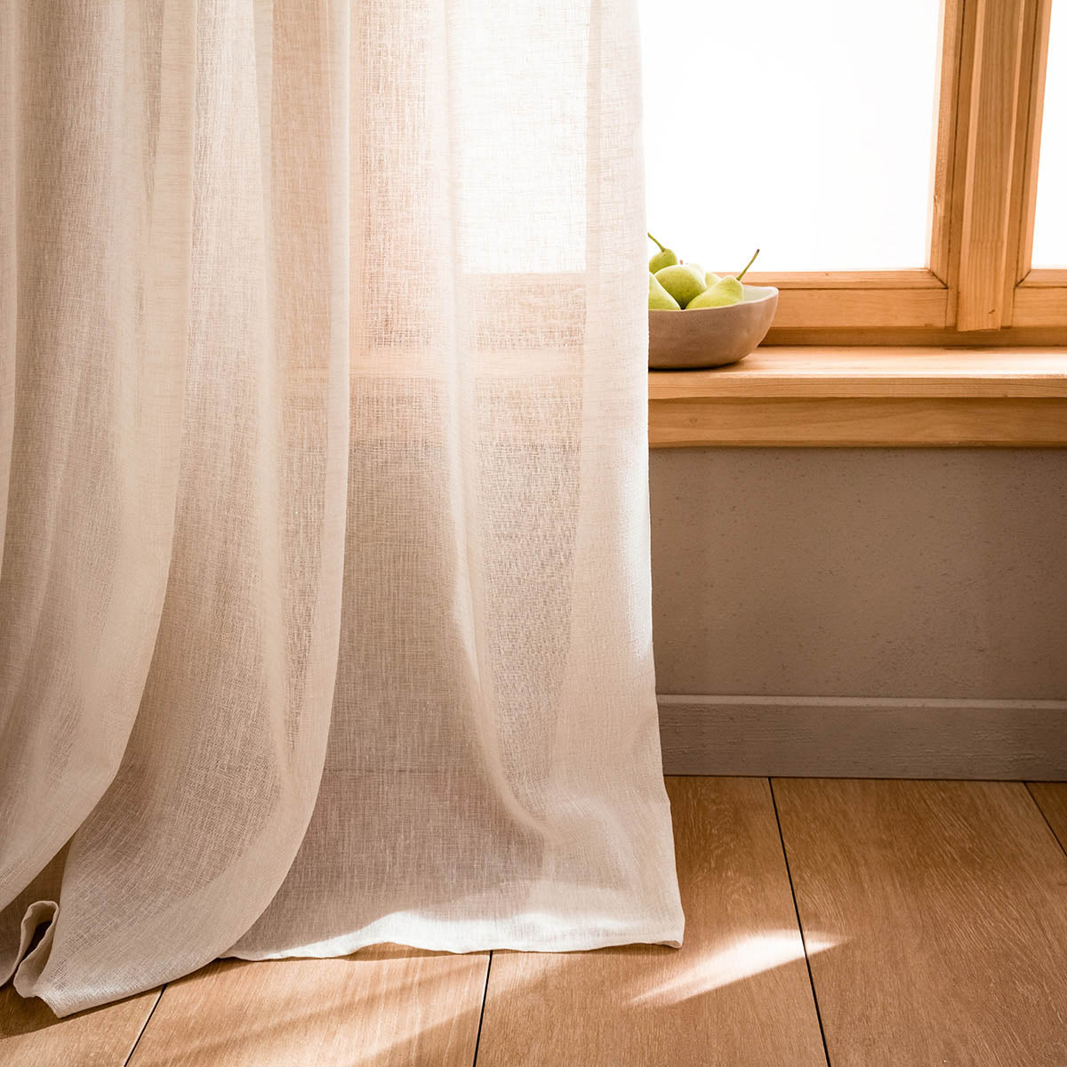 Κουρτίνα με τρουκς Combe Beige SS24 502/06