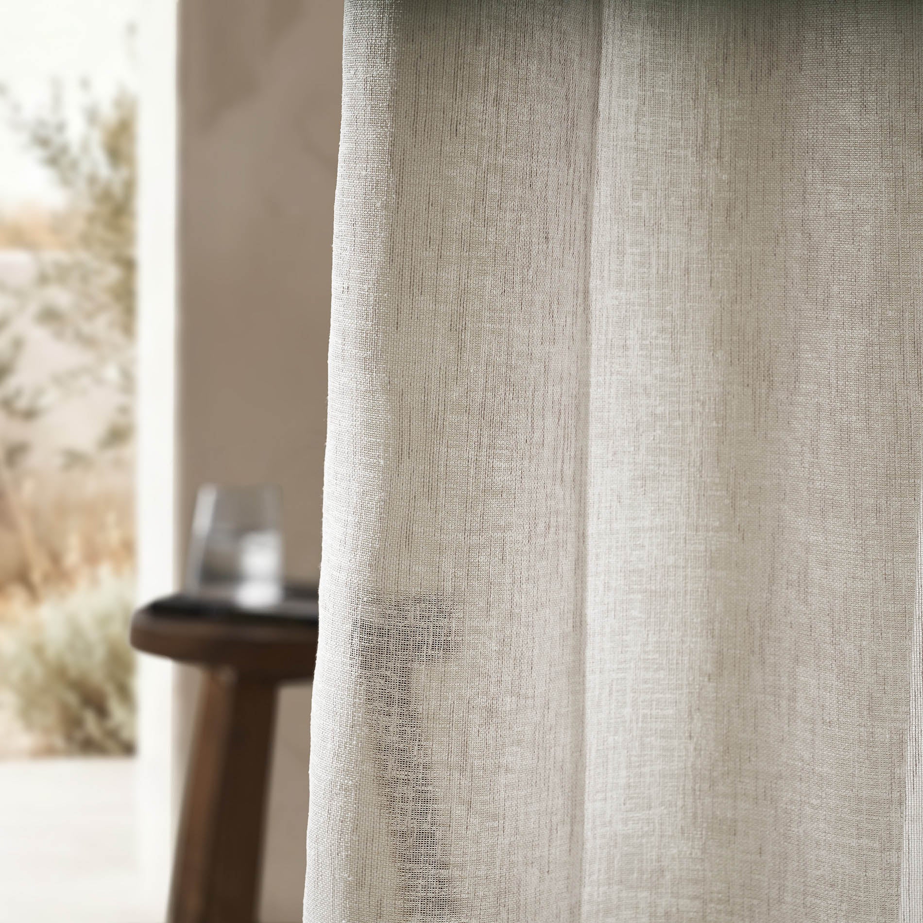 Combe Cloud Grey 502 Curtain with Grommet