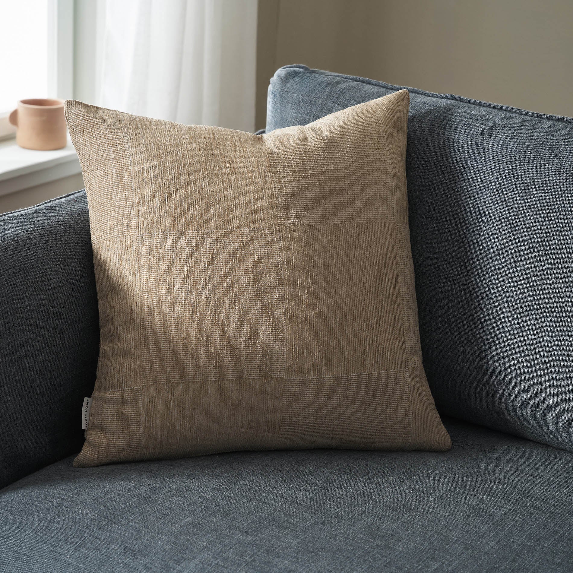 Μαξιλαροθήκη 50x50cm Zephyr Sesame Beige 146/06