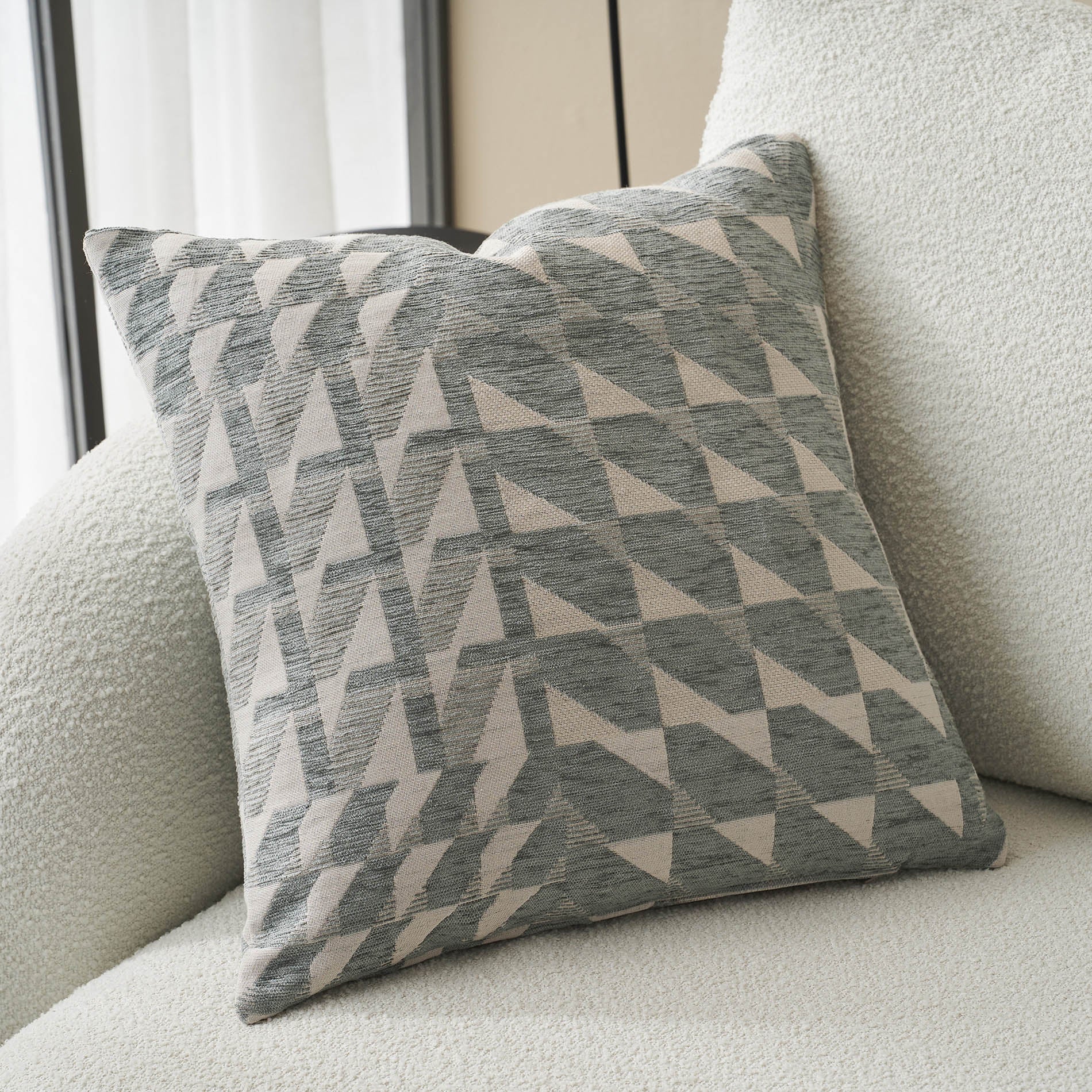 Μαξιλαροθήκη 50x50cm Caspian Weed Grey 156/07