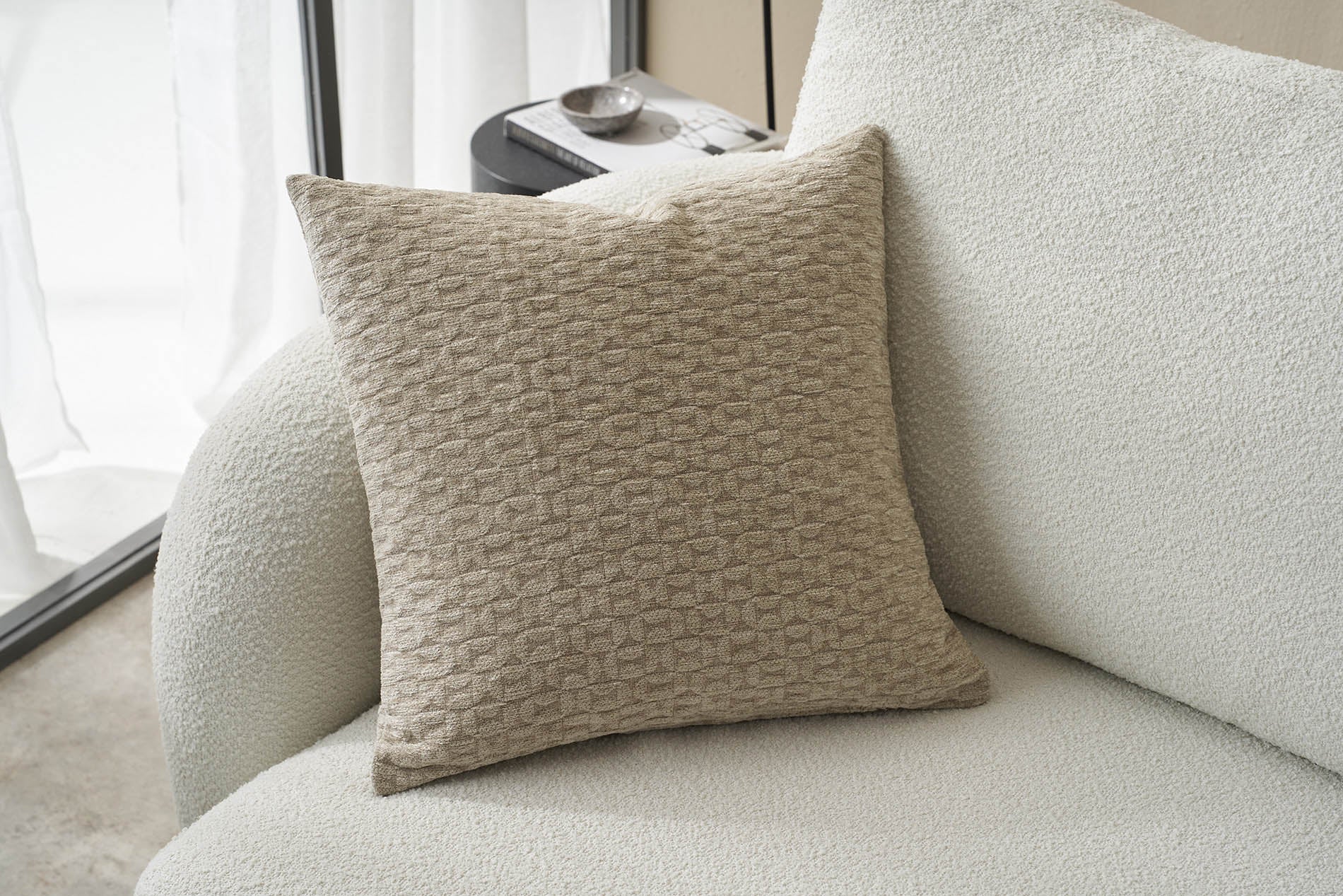 Μαξιλαροθήκη 50x50cm Ondine Beige 184/06