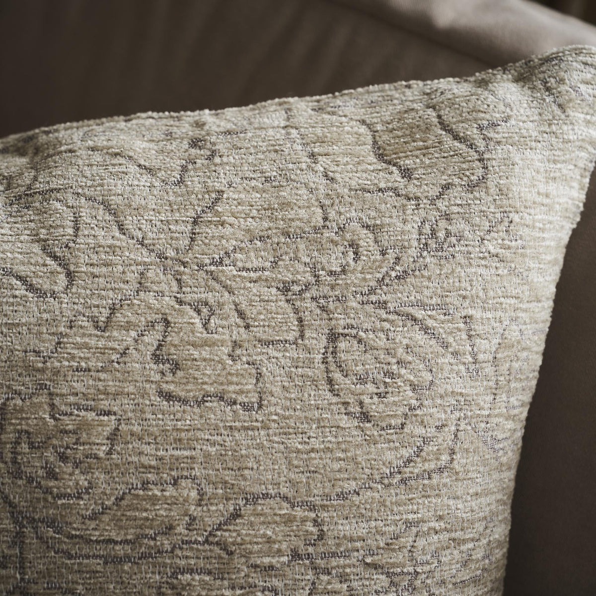 Μαξιλαροθήκη 50x50cm Aradia Olive Beige 430/06