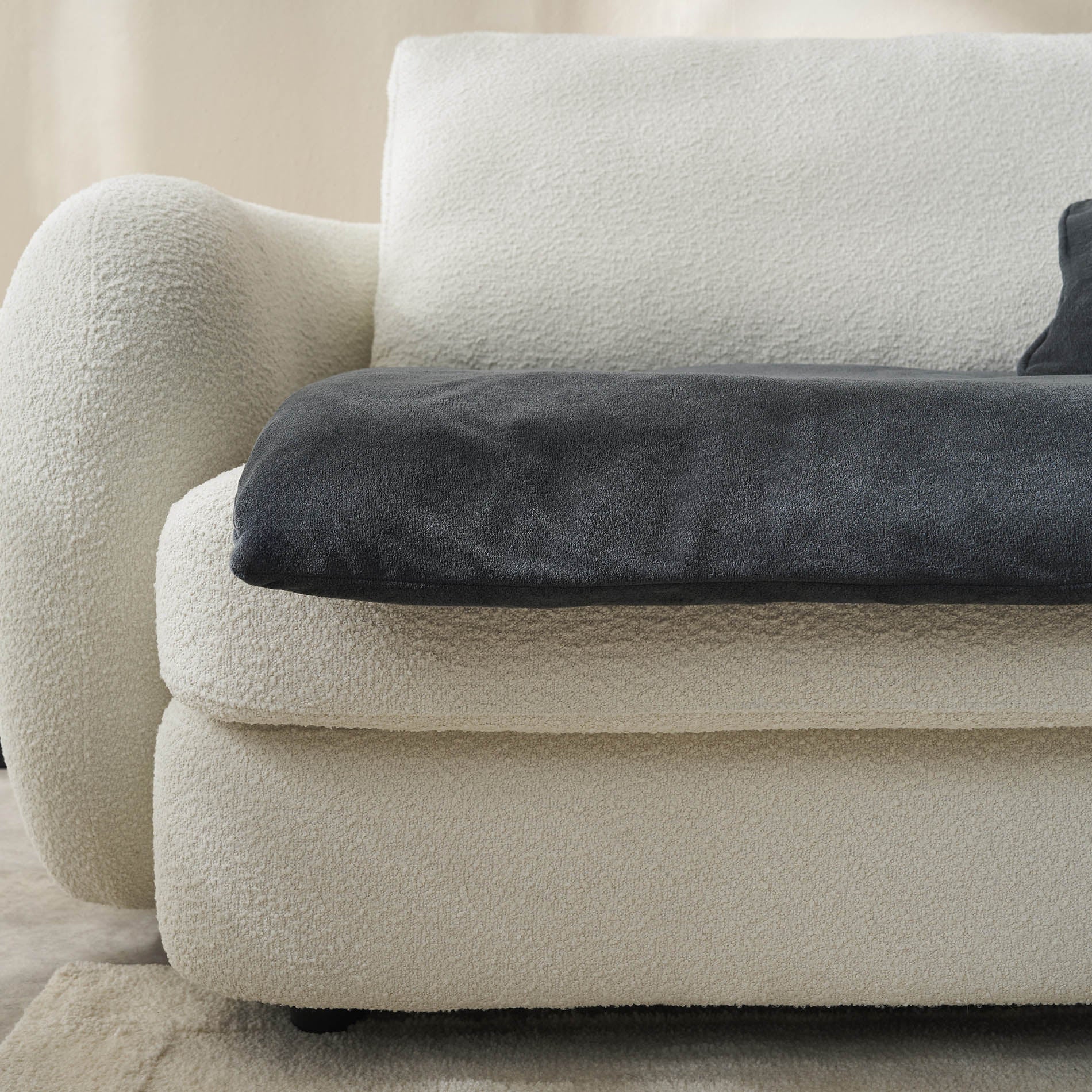 Sofa Topper 80x200cm Nadinia Perl Grey 137