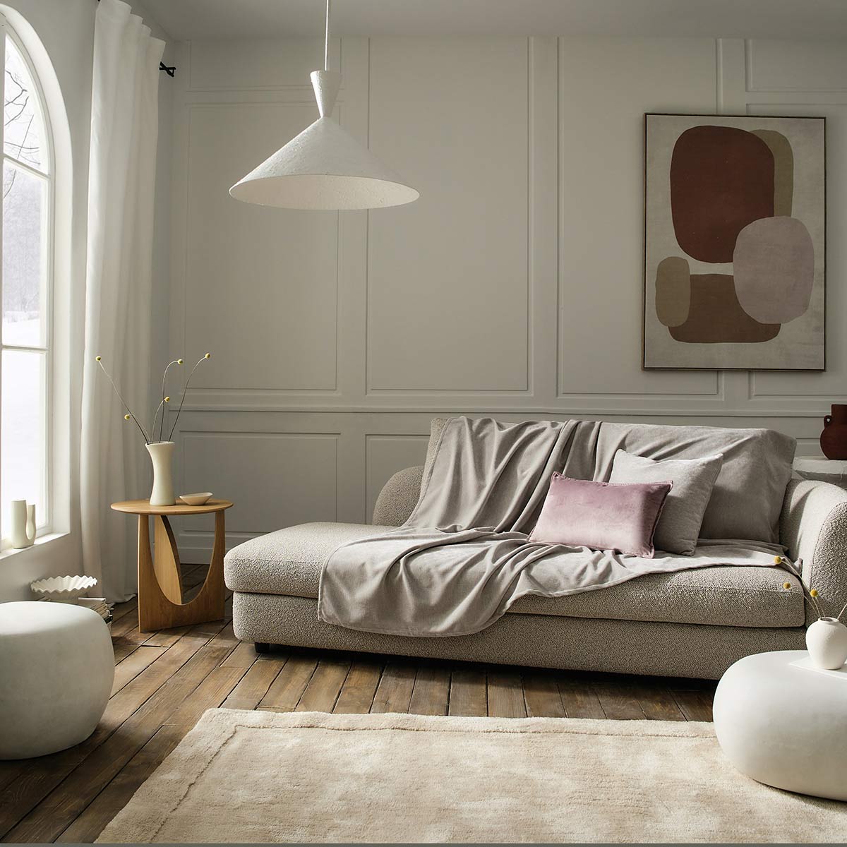 Luna Throw Quiet Grey 427/15