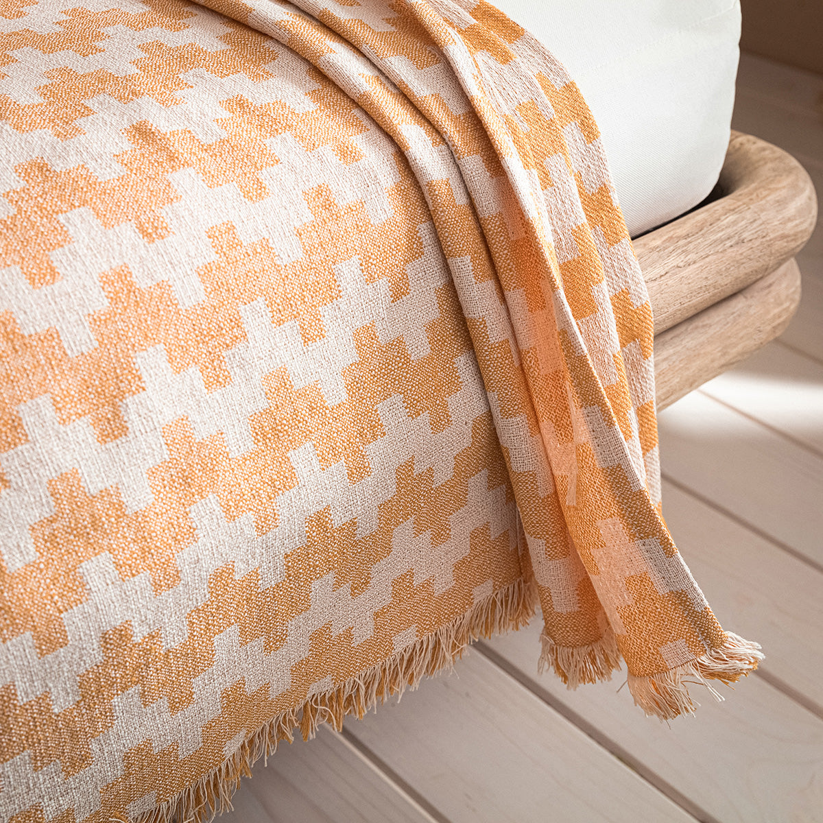 Ριχτάρι Τριθέσιου 180X310cm Summer waves Honey Brown 466/ 12