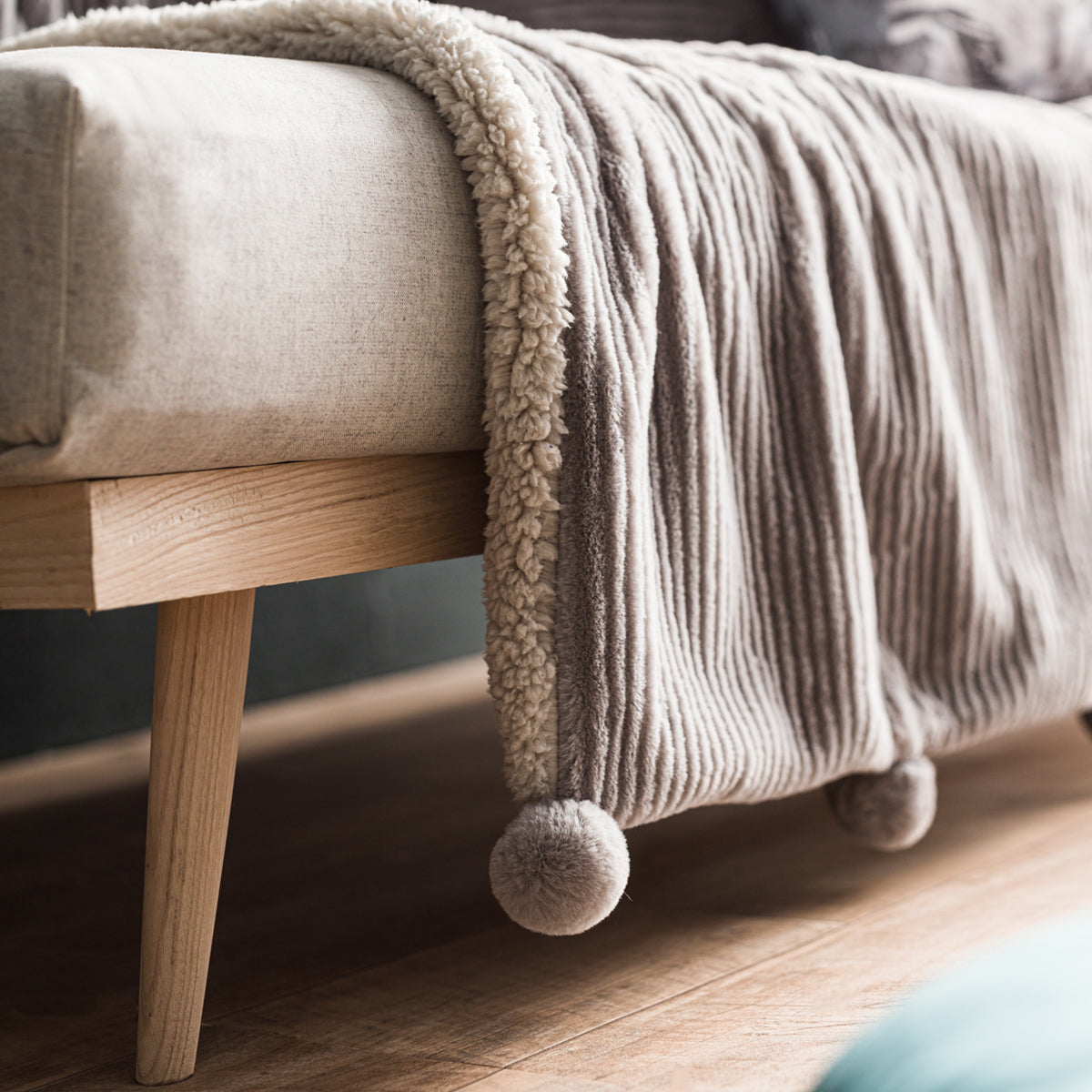 Fur Blanket 130x170cm Softy Ash Grey 478/ 15