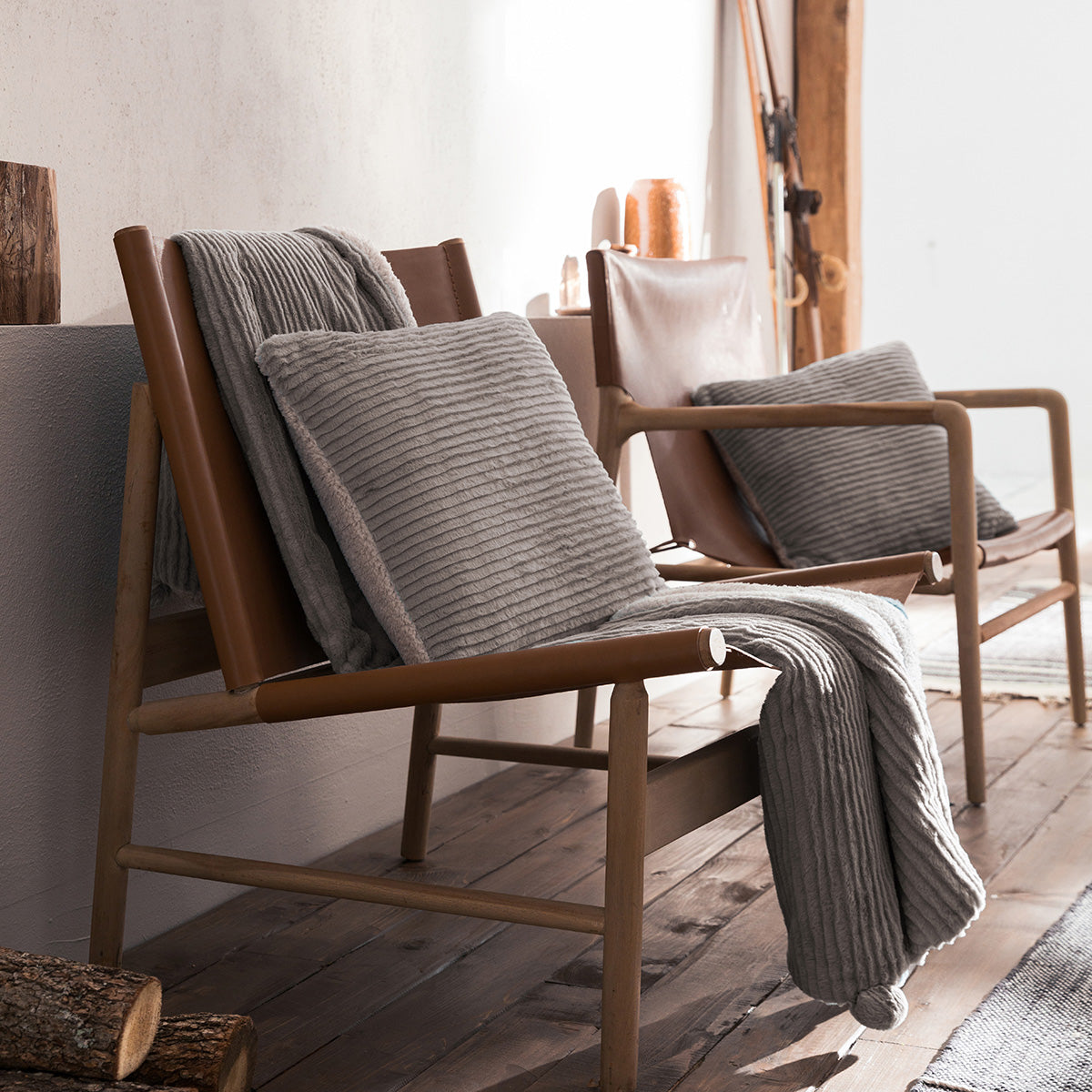 Fur Blanket 130x170cm Softy Ash Grey 478/ 15