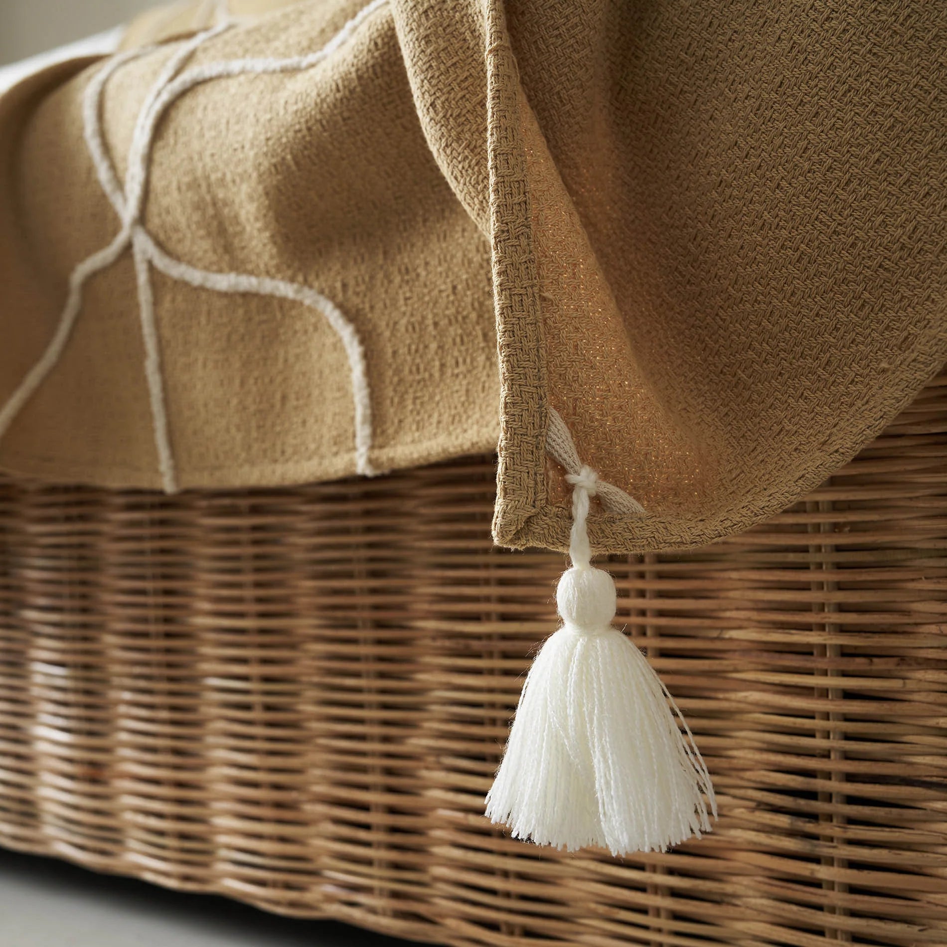 Ριχτάρι διακόσμησης 140x180cm Elowen Warm Beige 505