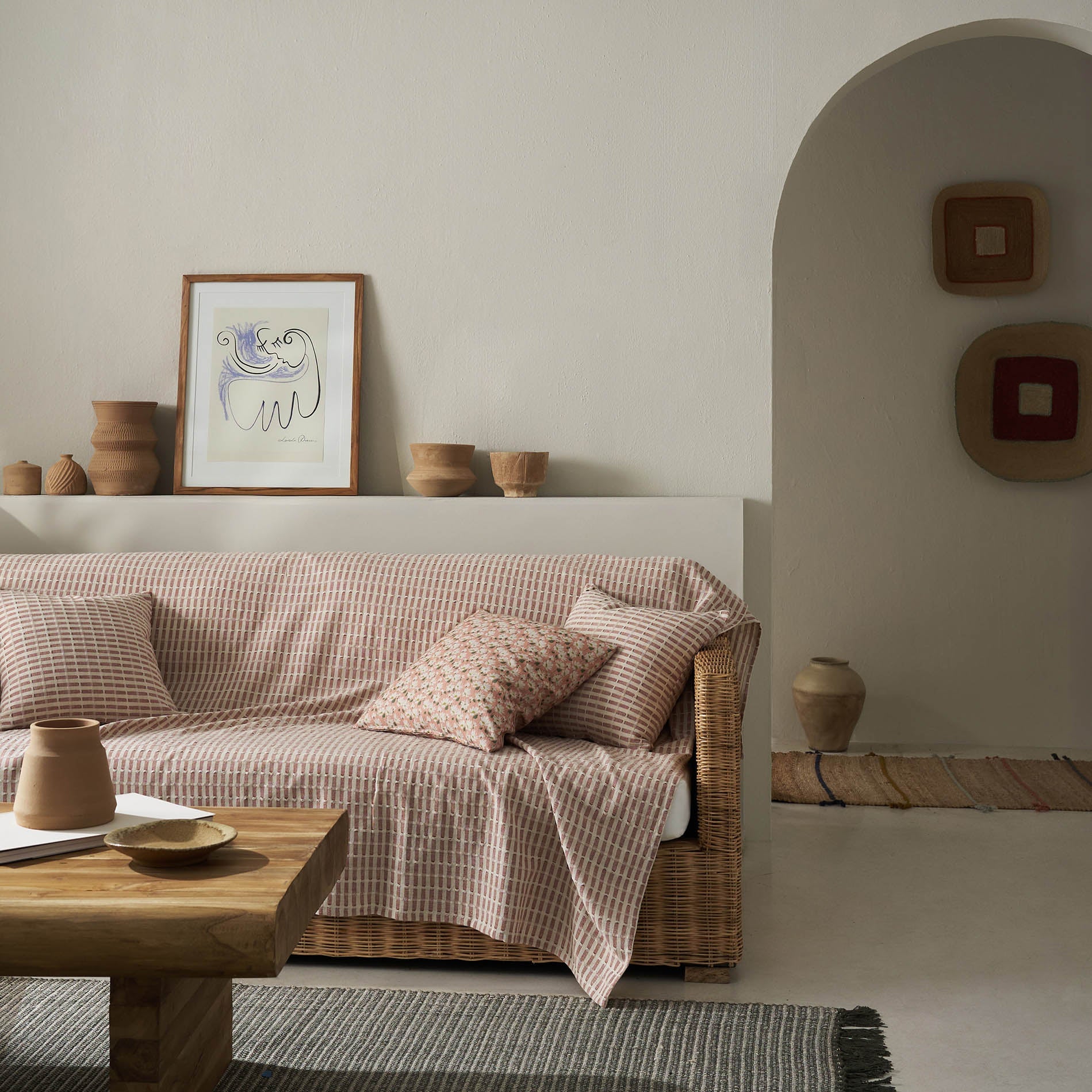 sofa throw Elysia Dusty Rust 531/02