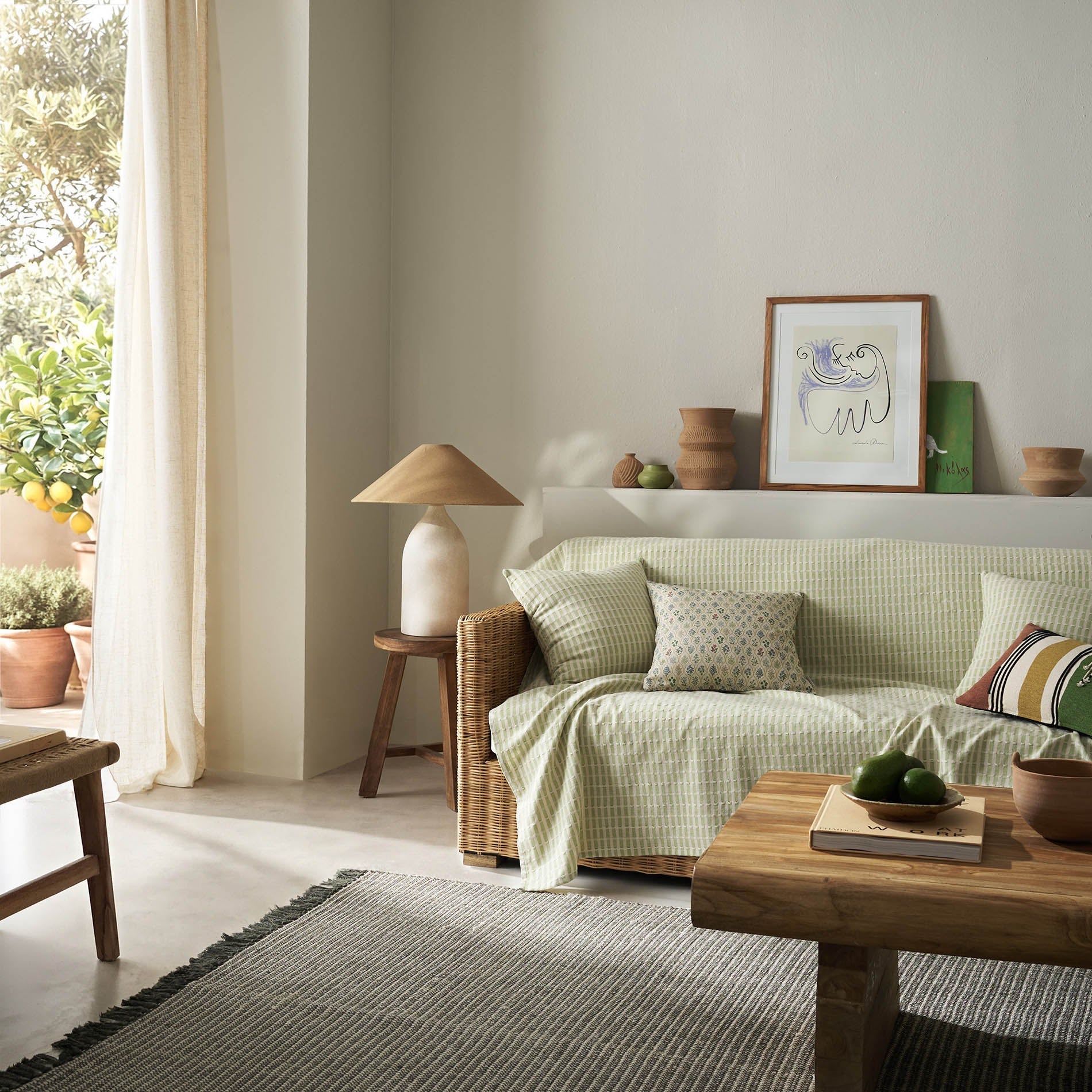 sofa throw Elysia Garden Green 531/18