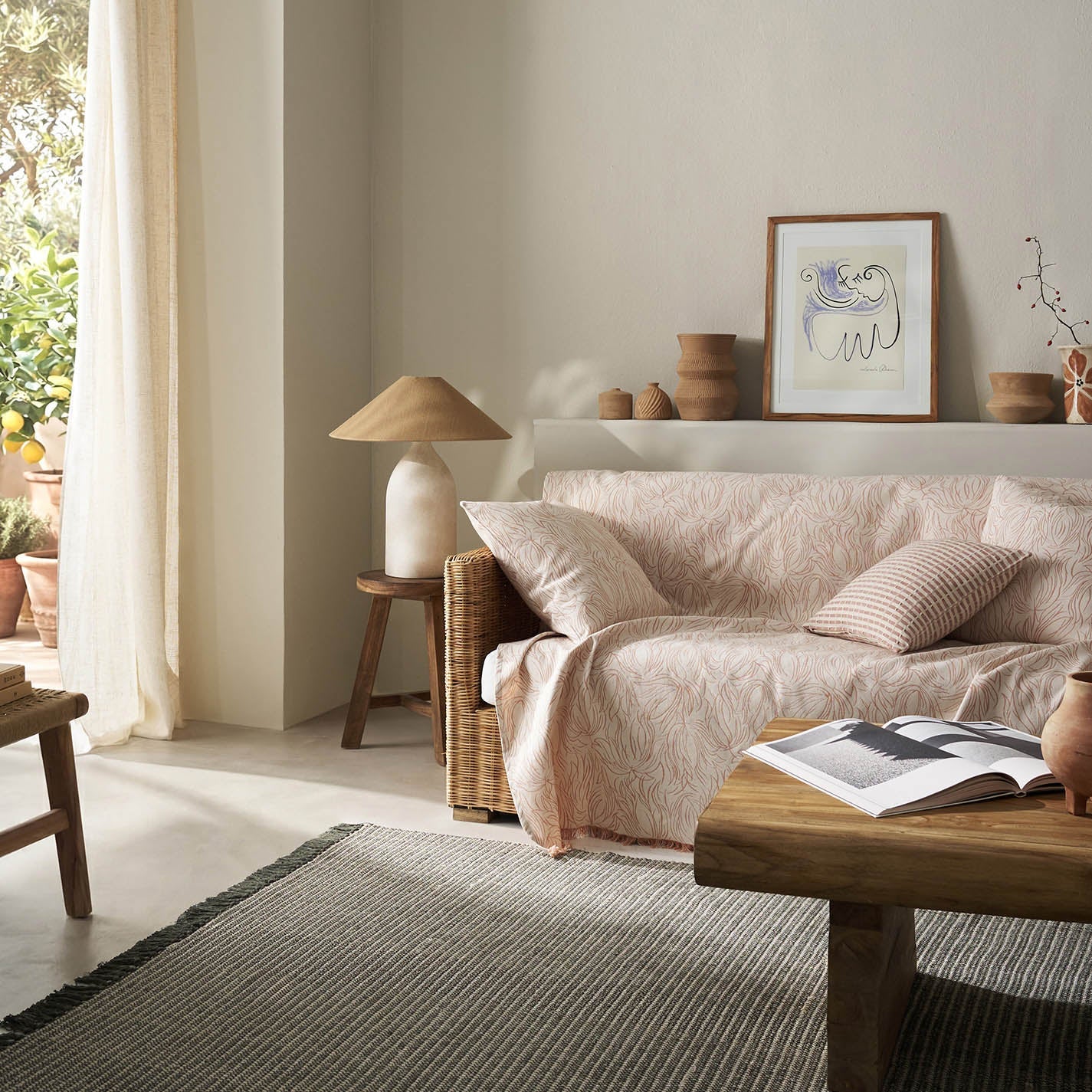 sofa throw Delia Dusted Clay 563/03