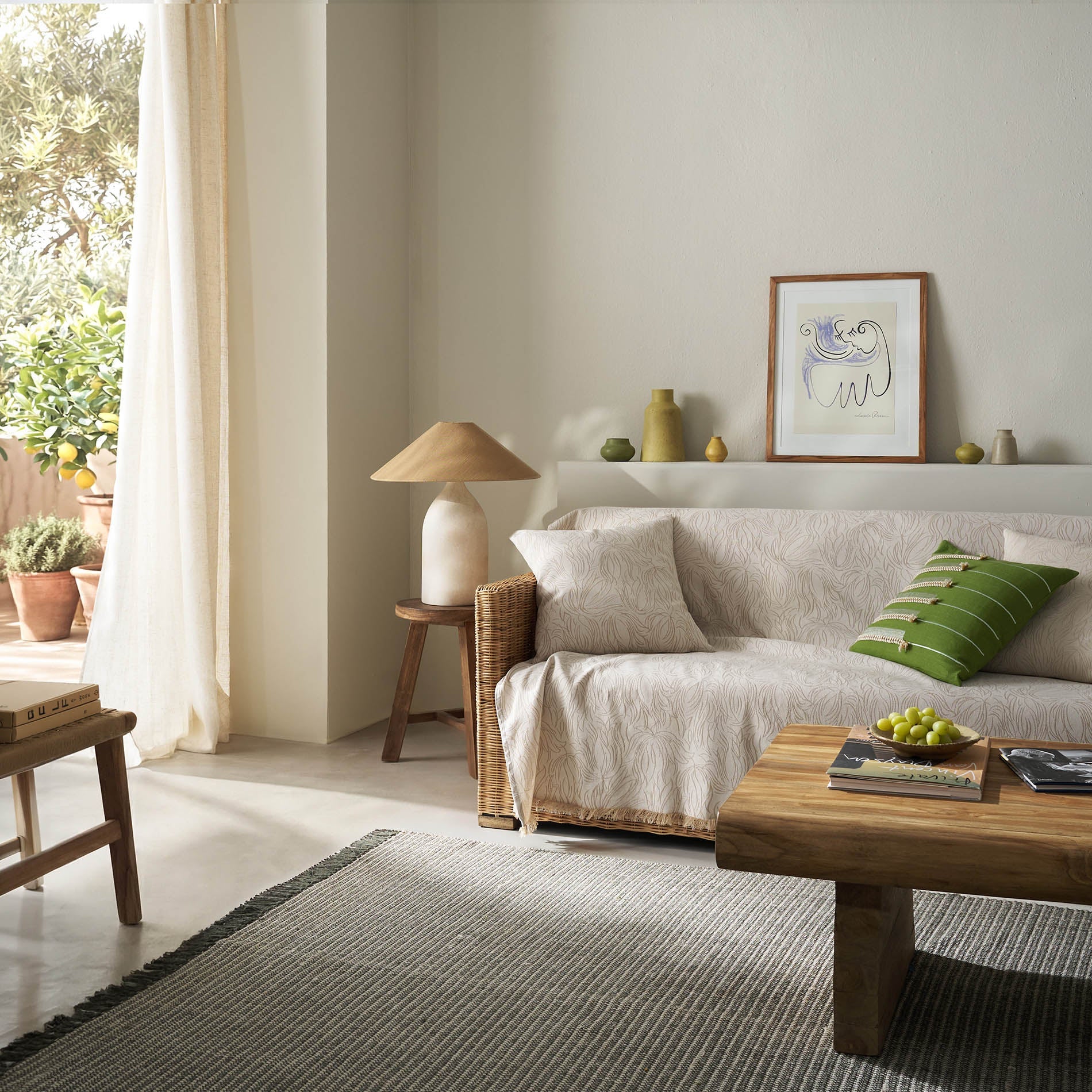 sofa throw Delia Natural Ecru 563/05