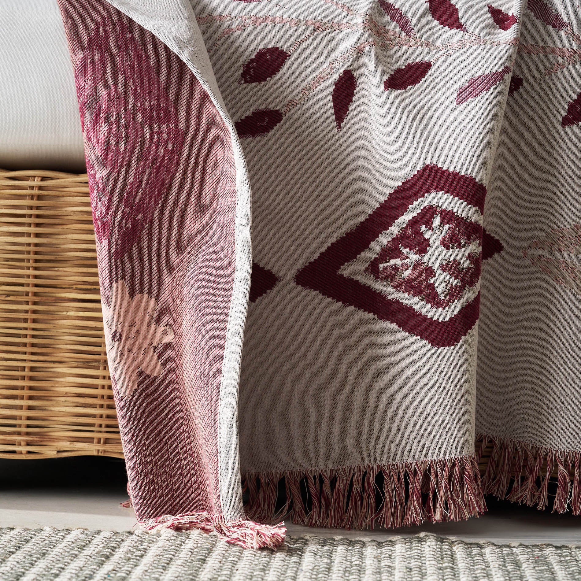 Ριχτάρι διακόσμησης 180x210cm Ishara Cherry 573/02