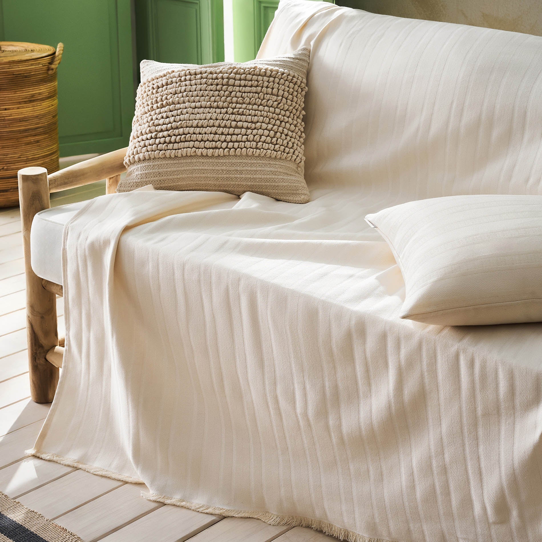 Throw Laurel Bone Beige 731/05