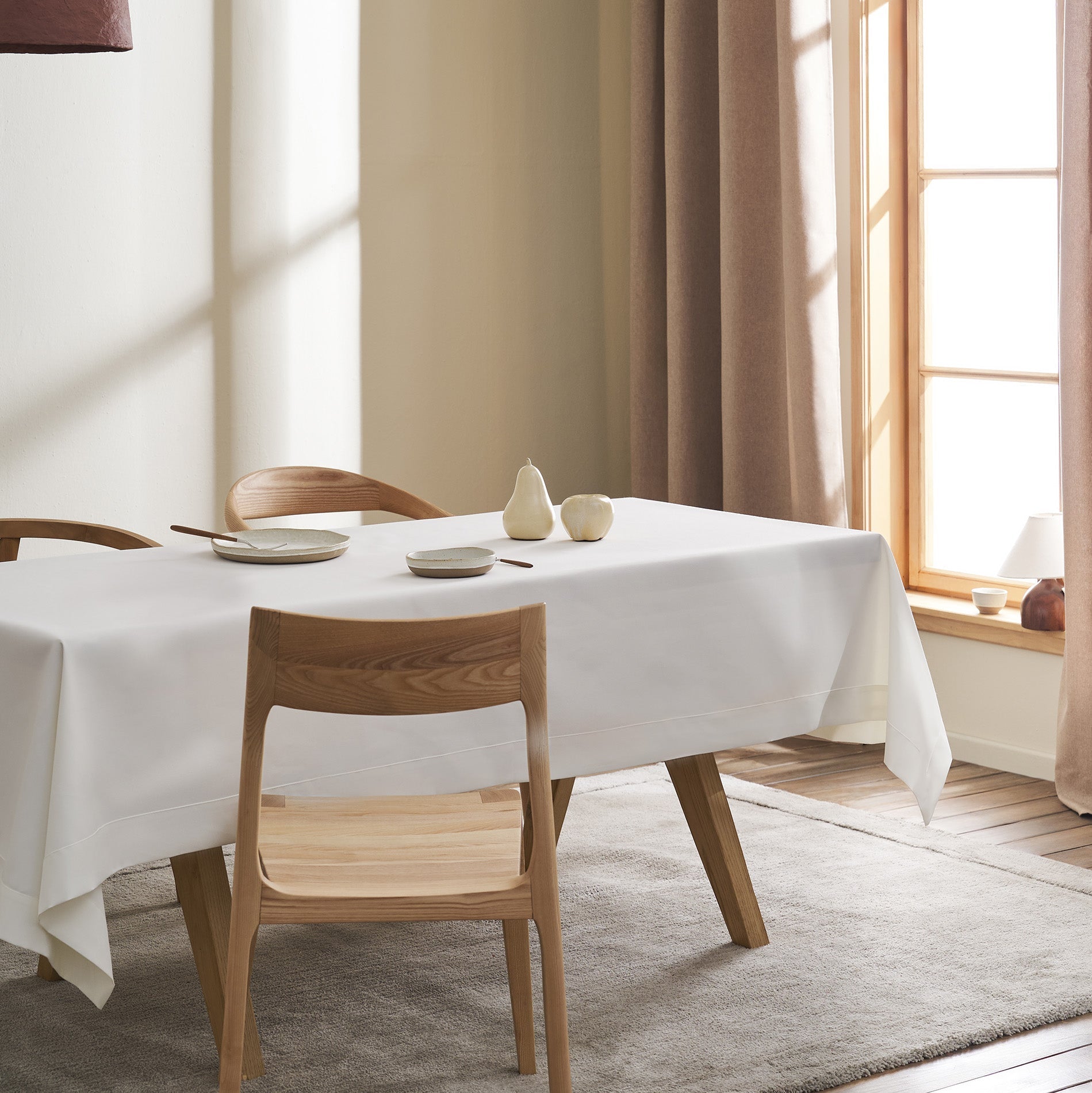 Tablecloth Aelinore Pure white 391/16
