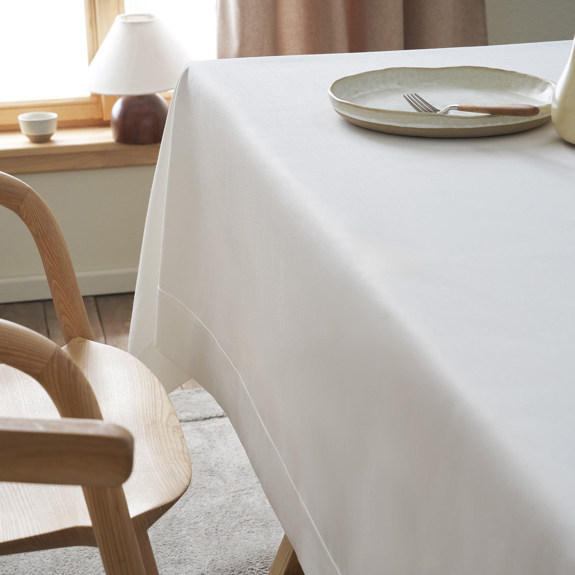 Tablecloth Aelinore Pure white 391/16