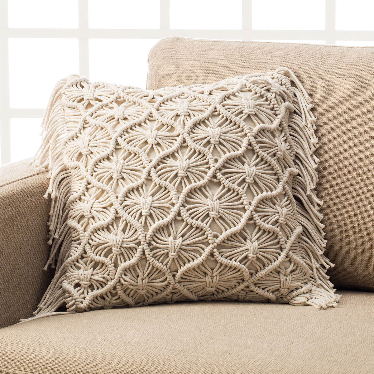 Μαξιλαροθήκη 43x43cm Noelani Natural 196/05