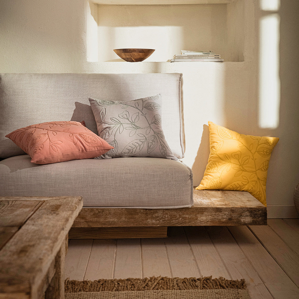 Μαξιλαροθήκη 43x43cm Pale Sun Yellow 381/ 10