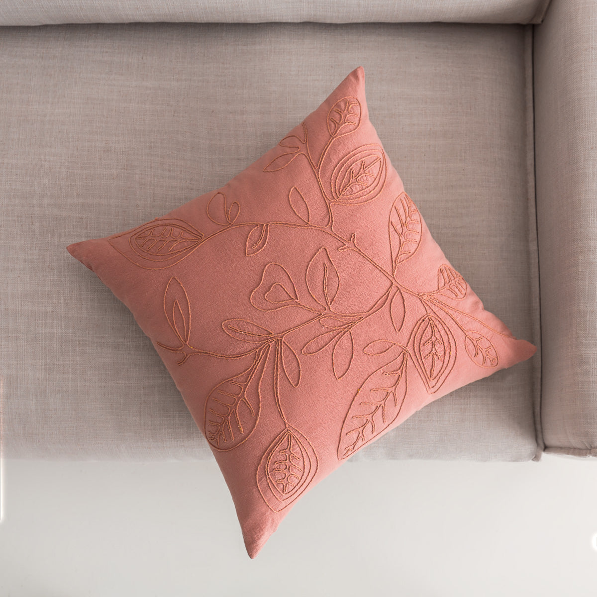 Μαξιλαροθήκη 43x43cm Pale Apple pink 381/ 17