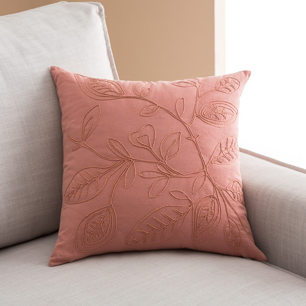 Μαξιλαροθήκη 43x43cm Pale Apple pink 381/ 17