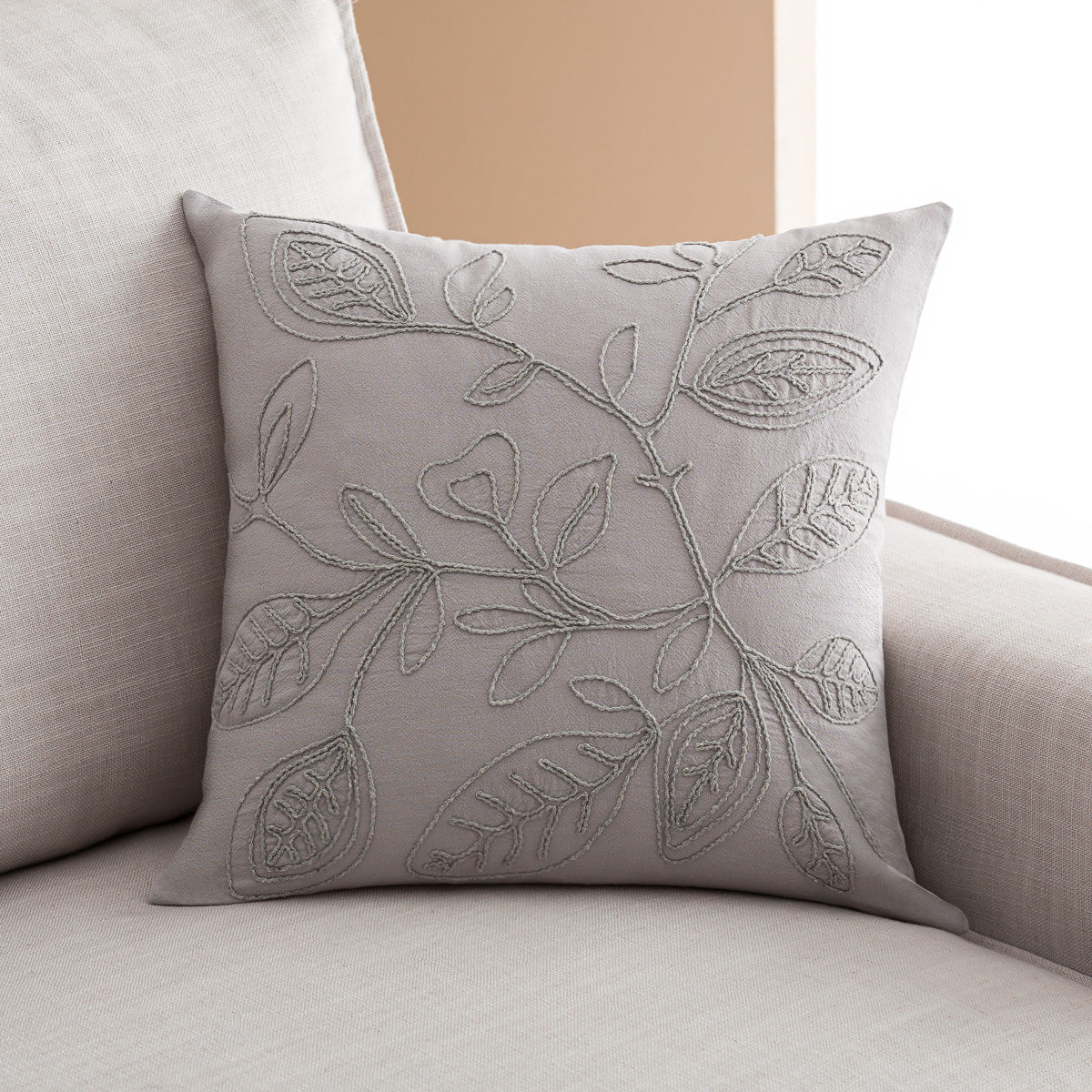 Μαξιλαροθήκη 43x43cm Pale Water Grey 381/ 34