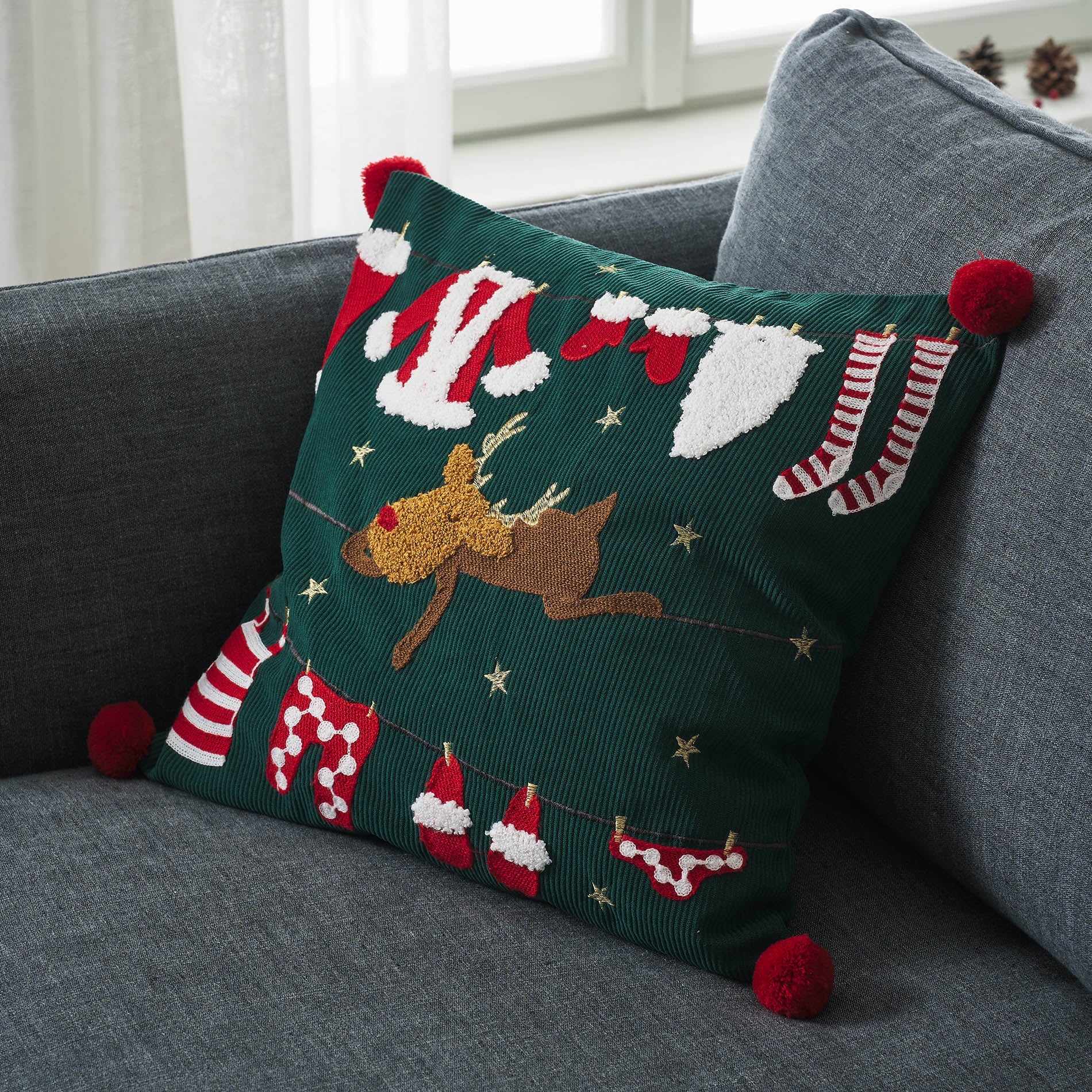 Μαξιλαροθήκη 43x43cm  Xmas 387
