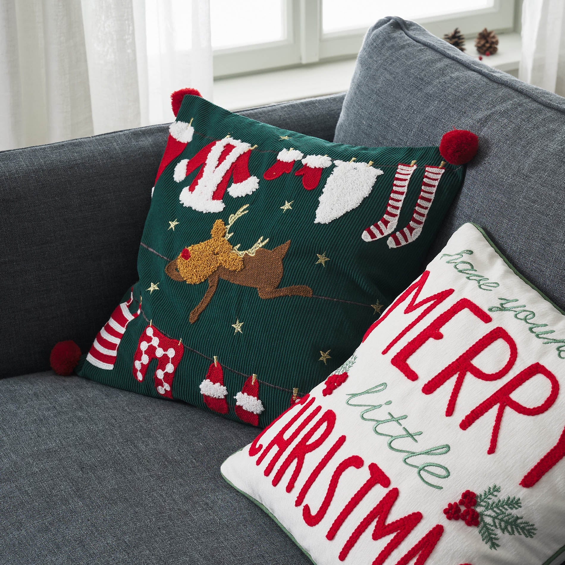 Μαξιλαροθήκη 43x43cm  Xmas 387