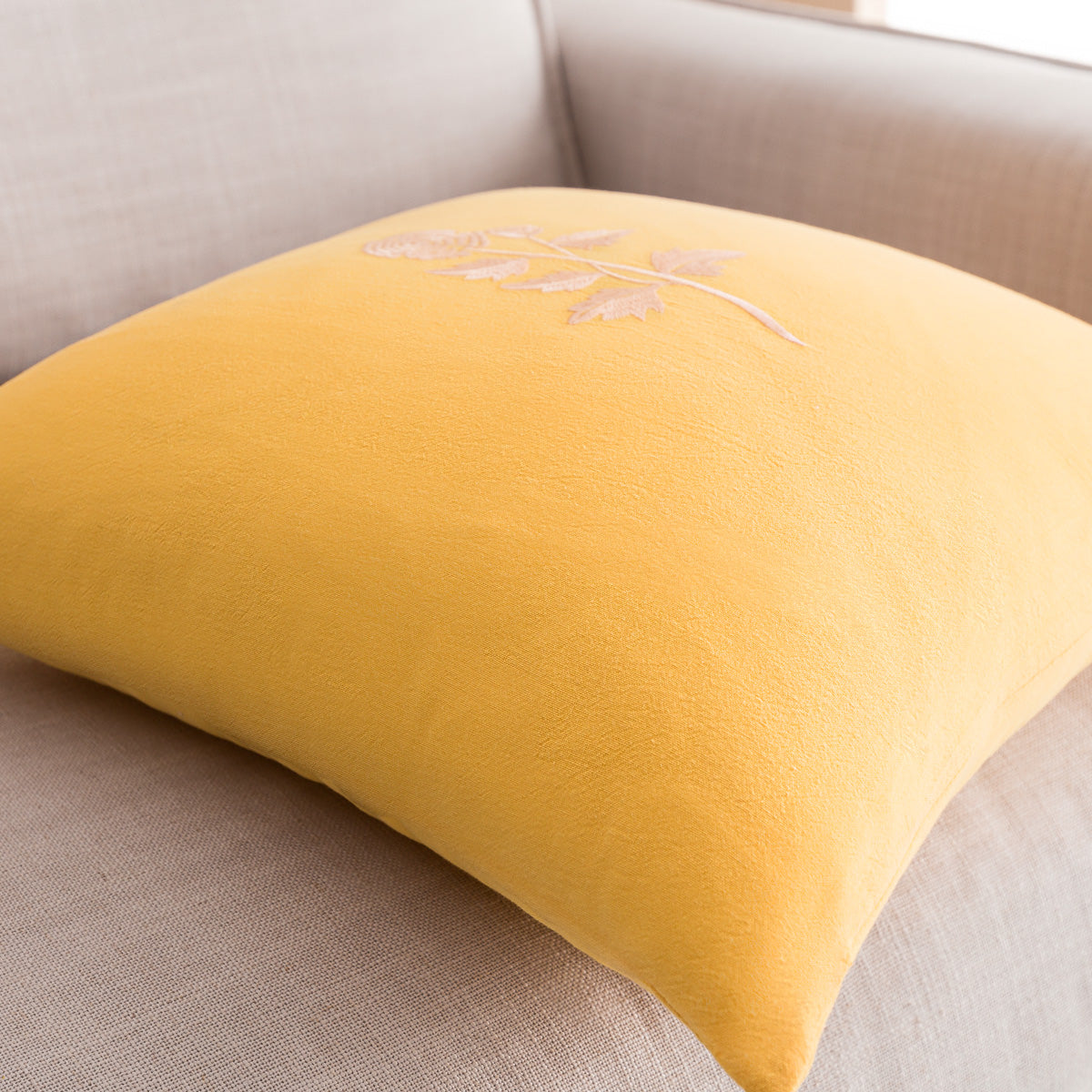 Μαξιλαροθήκη 43x43cm Yolanthe Sun Yellow 484/ 10