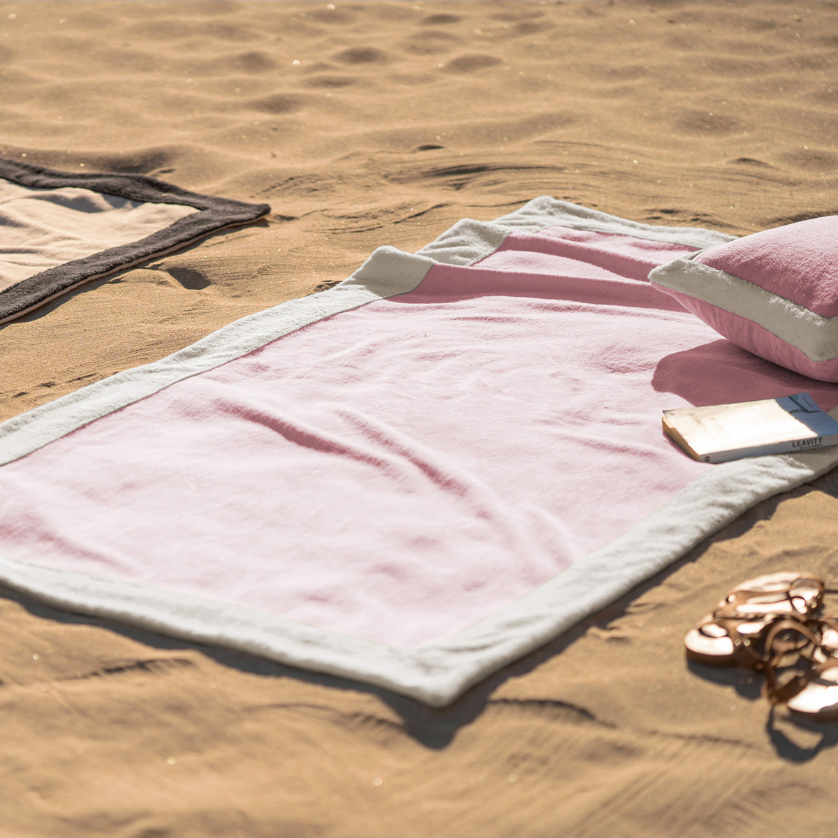Πετσέτα θαλάσσης 90x170cm Gum Pink / Vanilla 519/ 23