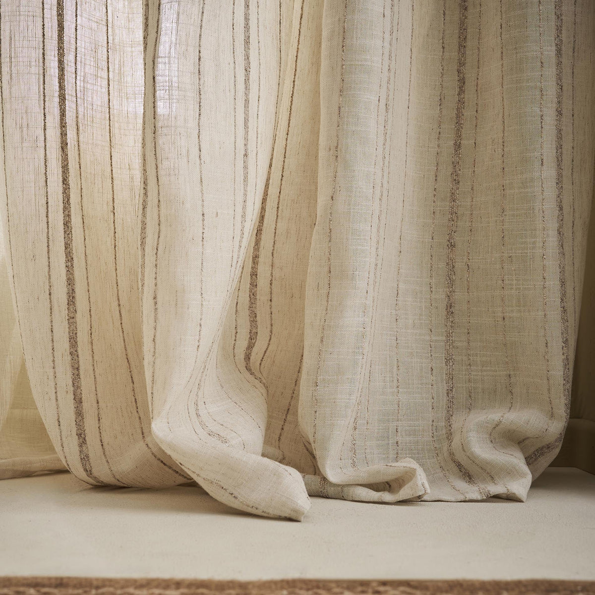 Κουρτίνα με σιρίτι Odelina Beige 103/06