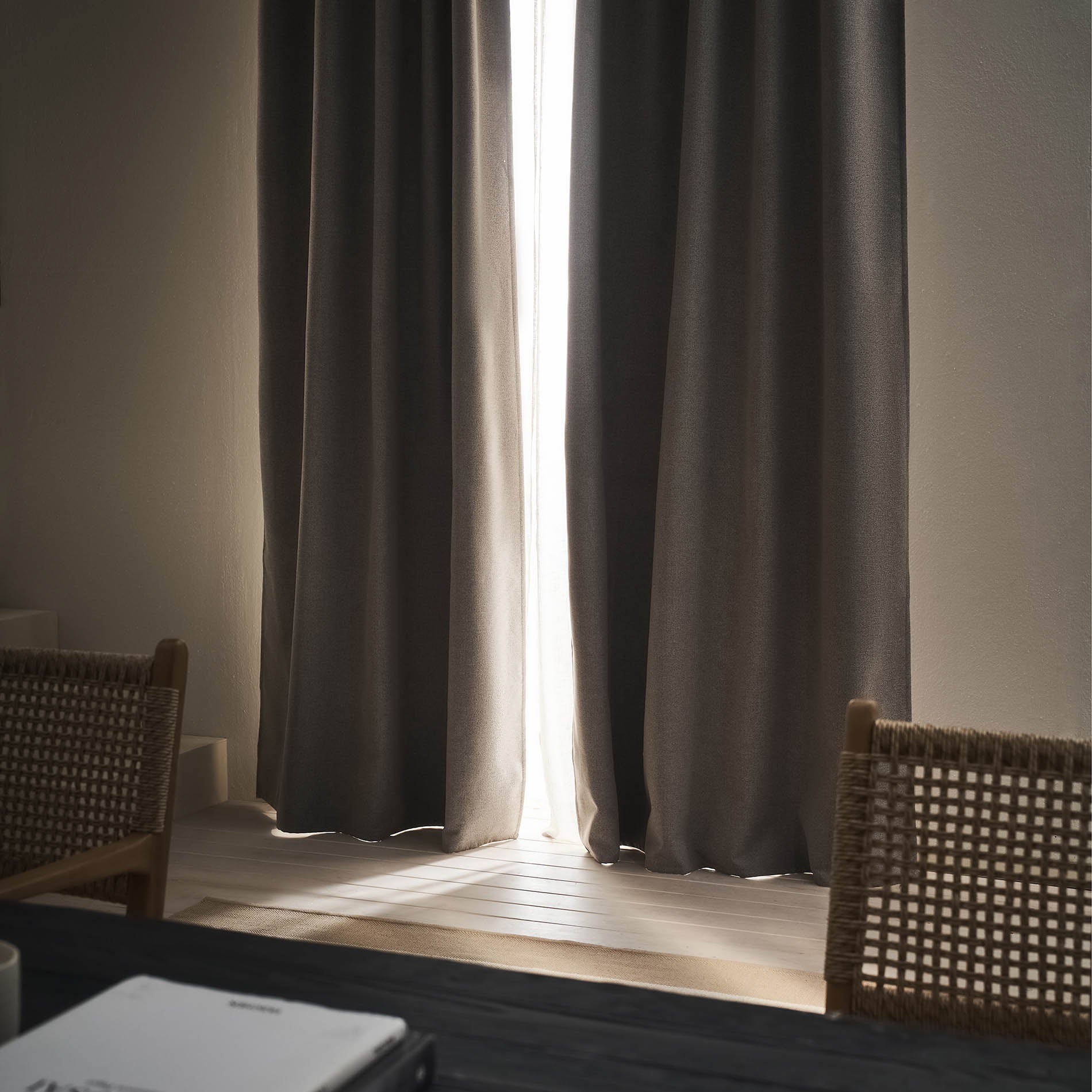 Κουρτίνα συσκότισης με σιρίτι 155x280cm Nap Elephant Grey 129
