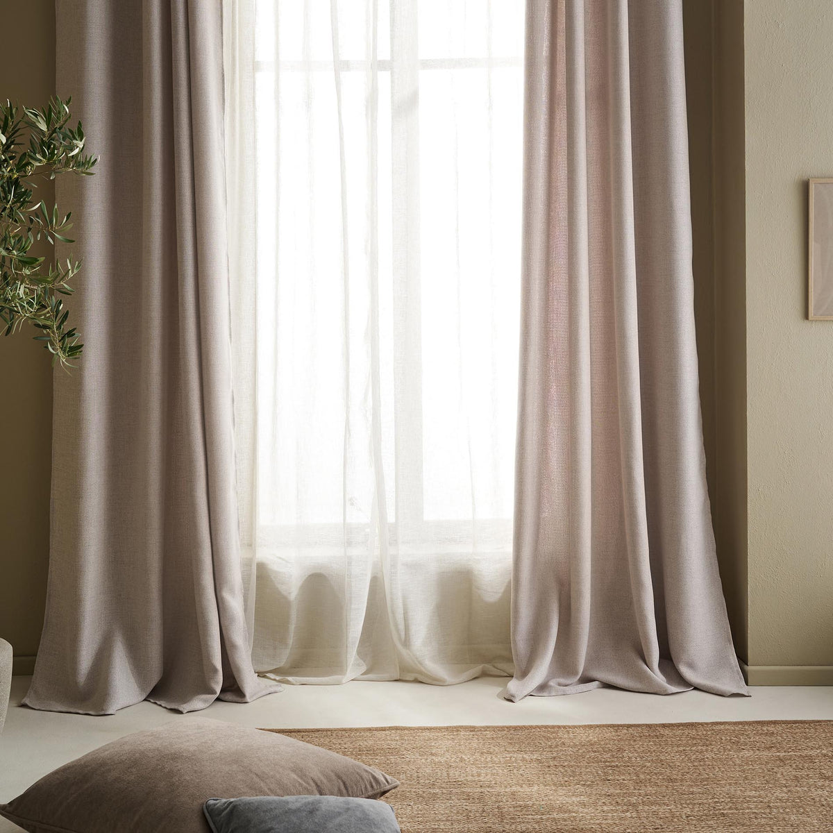 Curtain with studs 140x280cm Magna Beige 495
