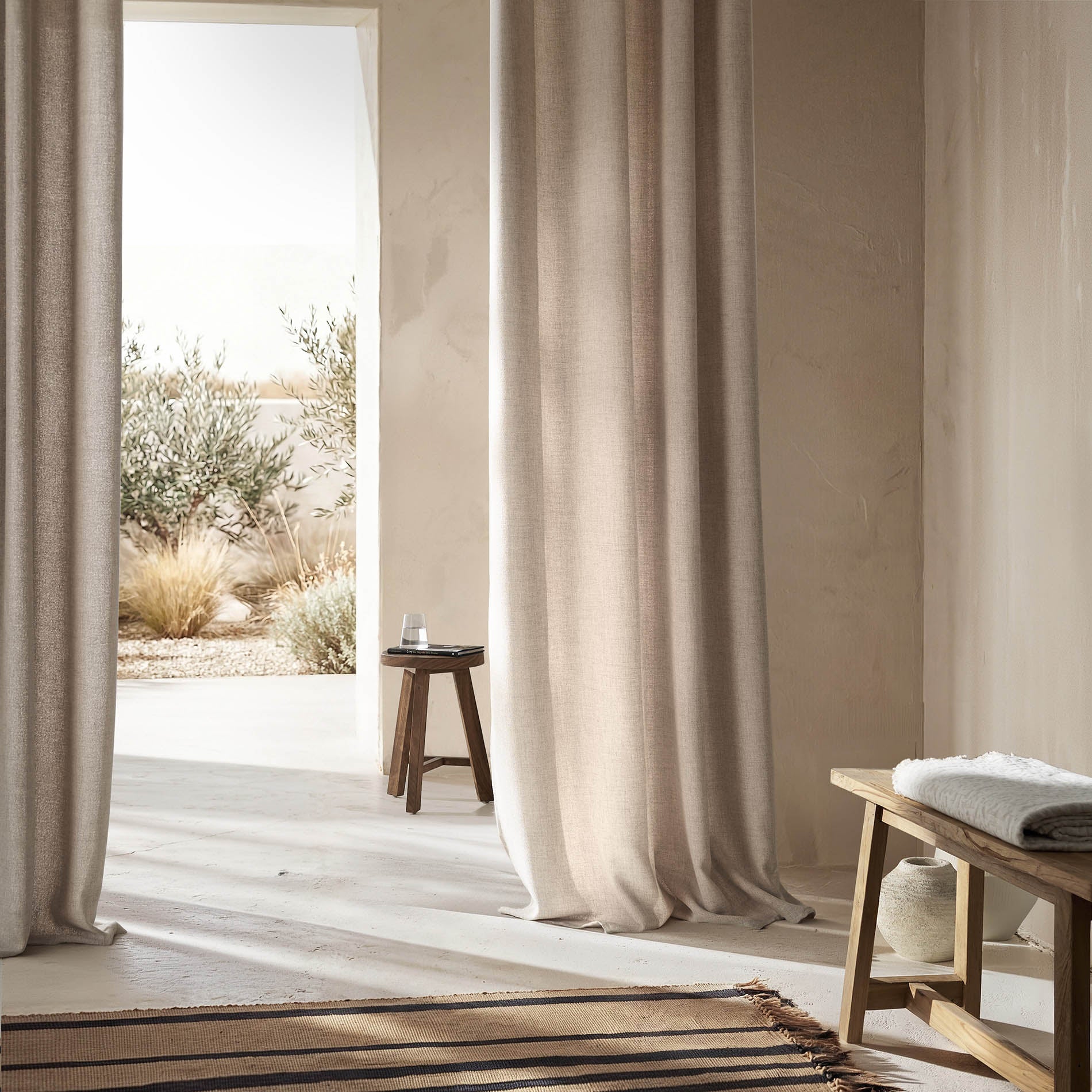 Curtain with grommet 140x280cm Magna Beige 495
