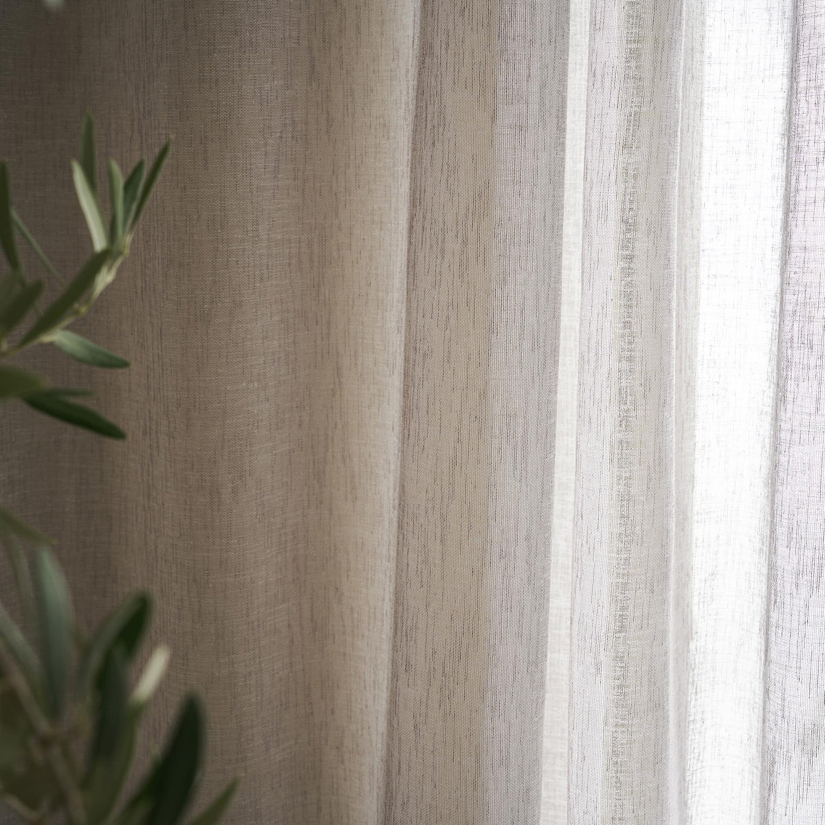 Combe Cloud Grey 502 Curtain with Studs