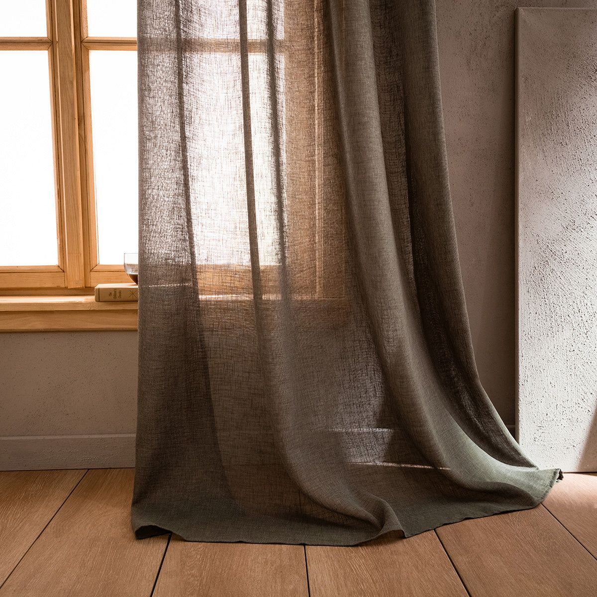 Curtain with studs 140x280cm Combe Khaki 502/07