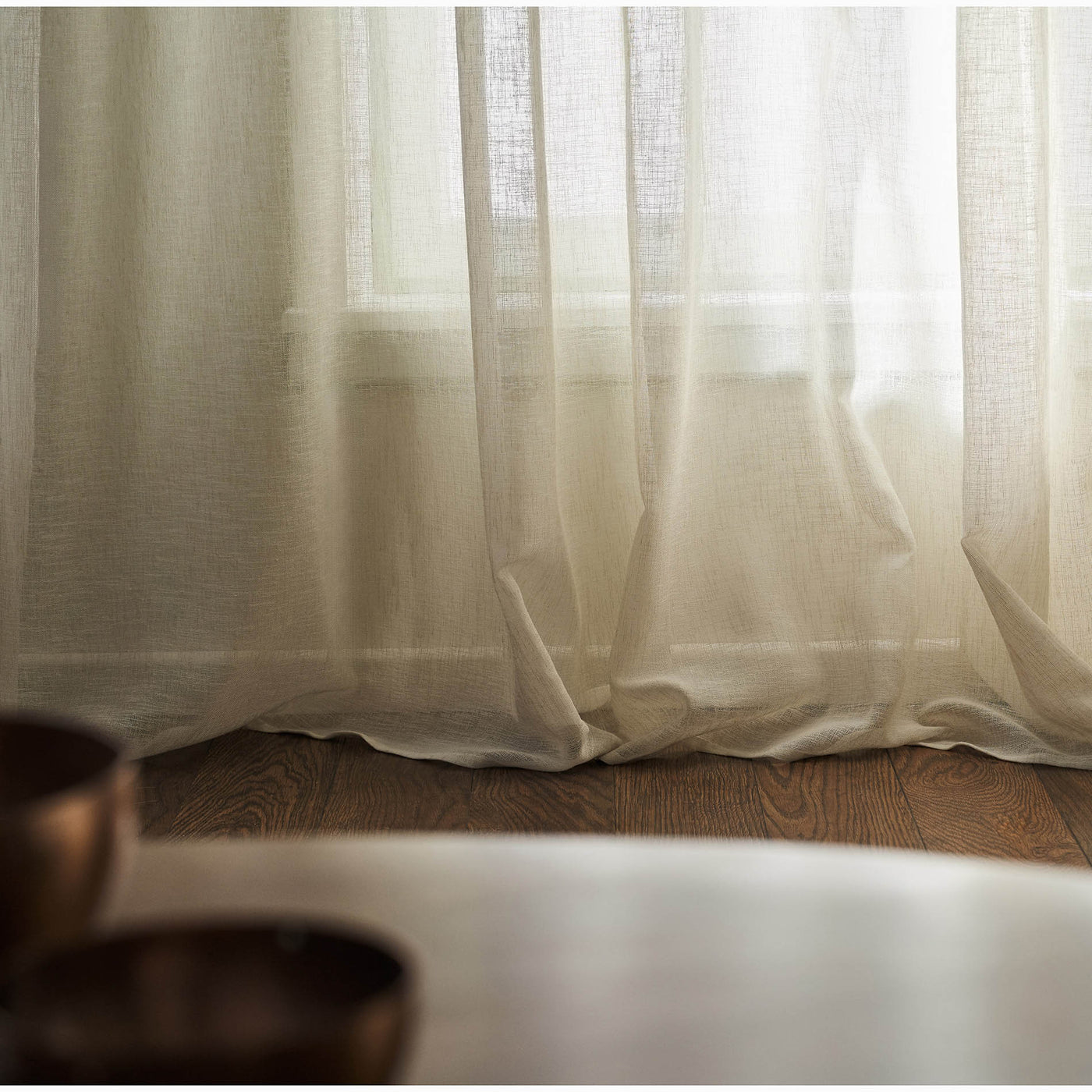 Combe Beige Curtain with Studs SS24 502/06