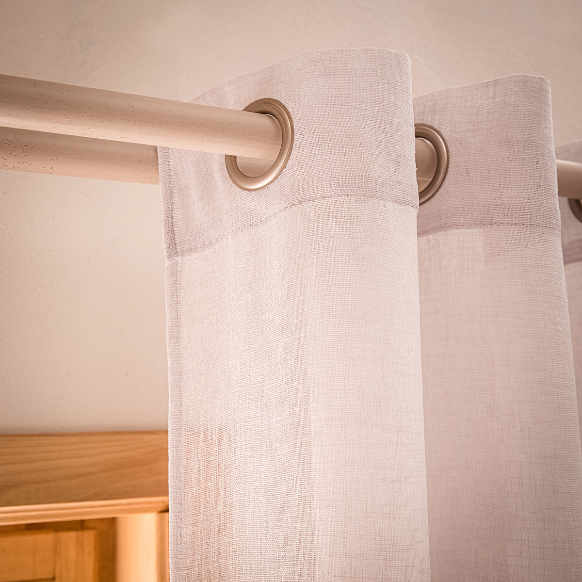 Curtain with studs 140x280cm Combe Water Grey 502/34